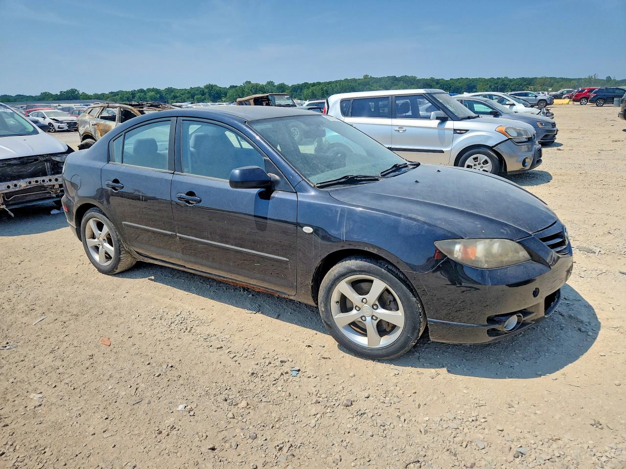2005 Mazda 3 S Black vin: JM1BK323X51319337