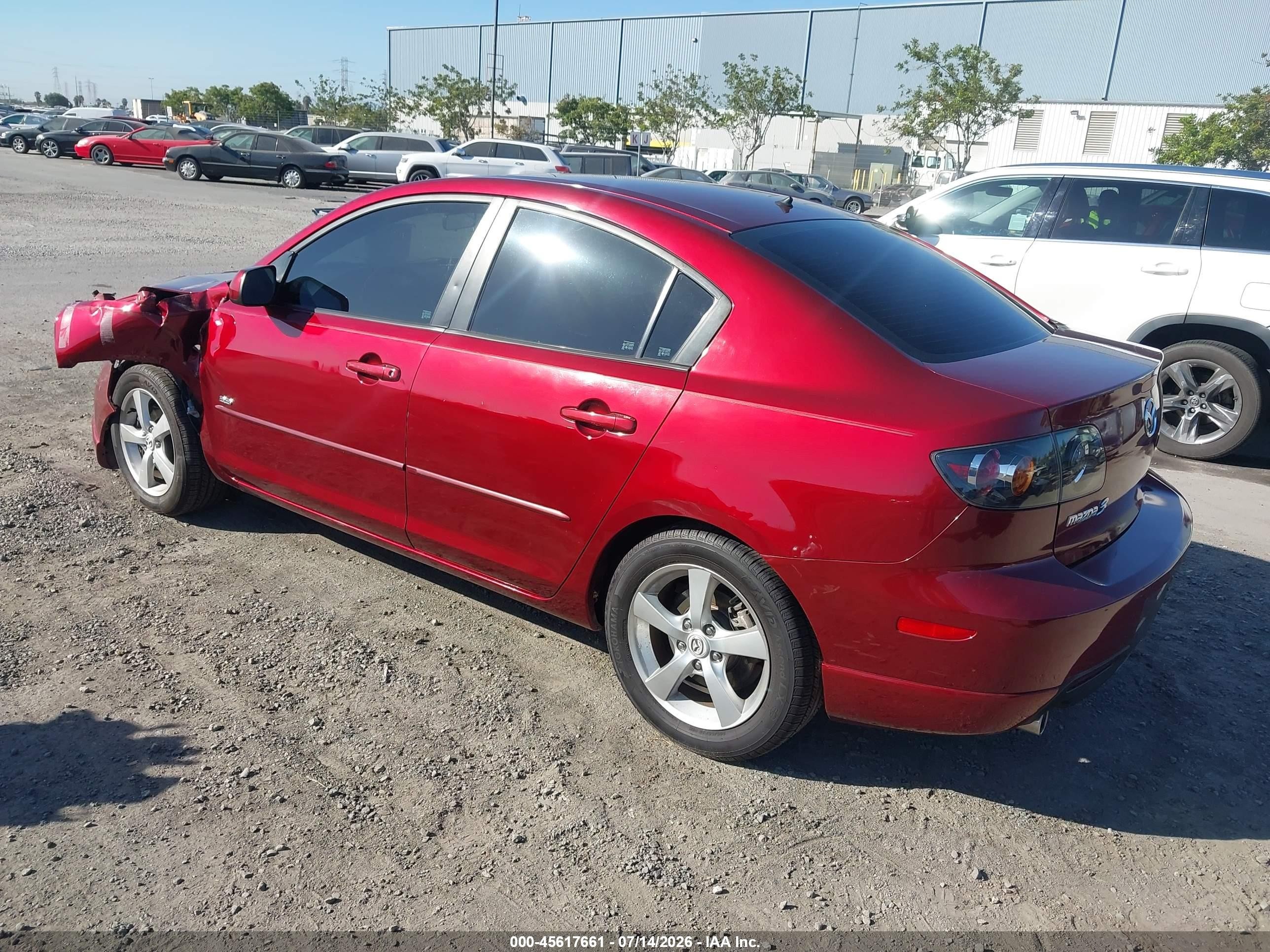 2006 Mazda Mazda3 S Красный vin: JM1BK323X61522262