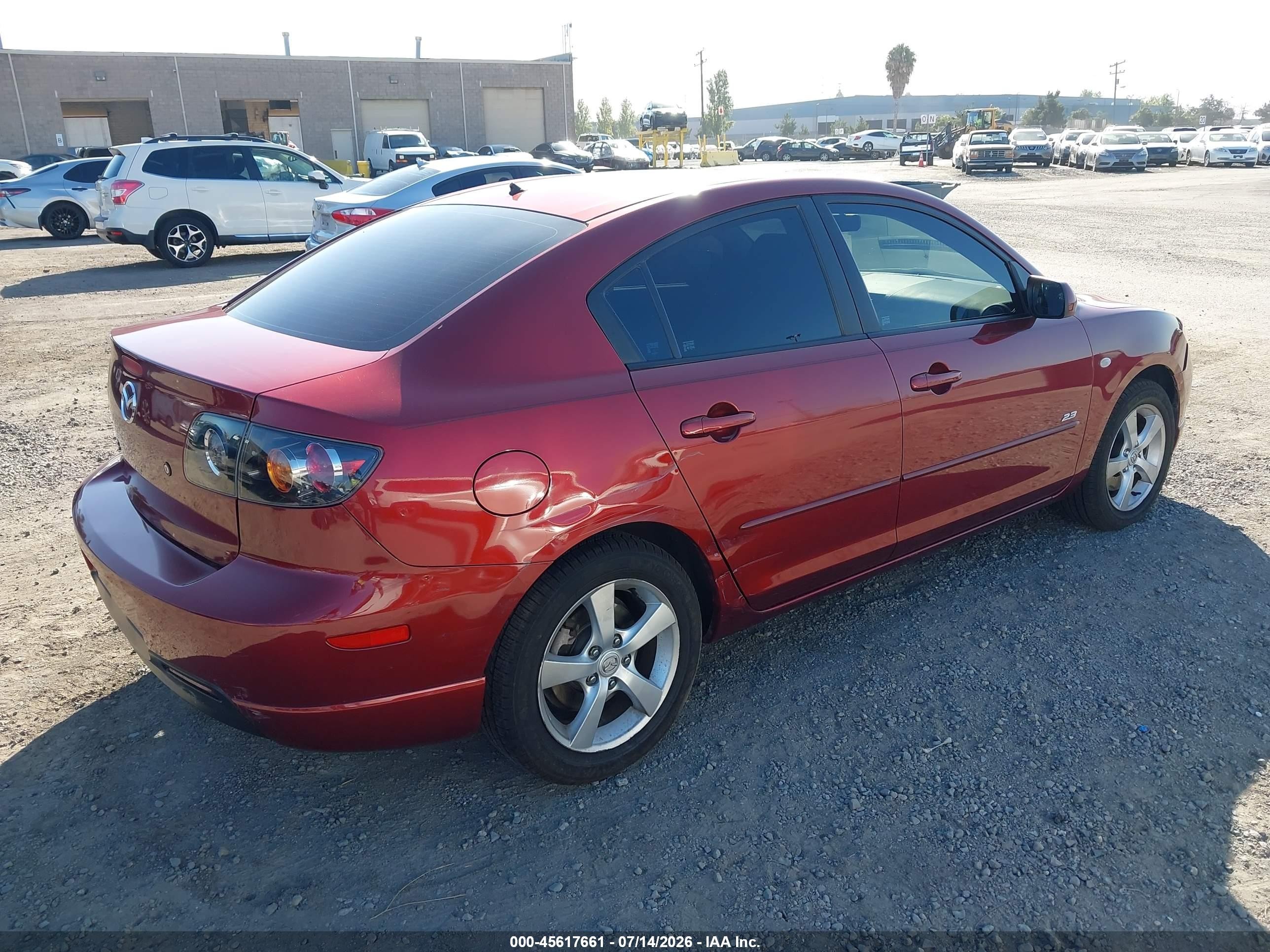 2006 Mazda Mazda3 S Красный vin: JM1BK323X61522262