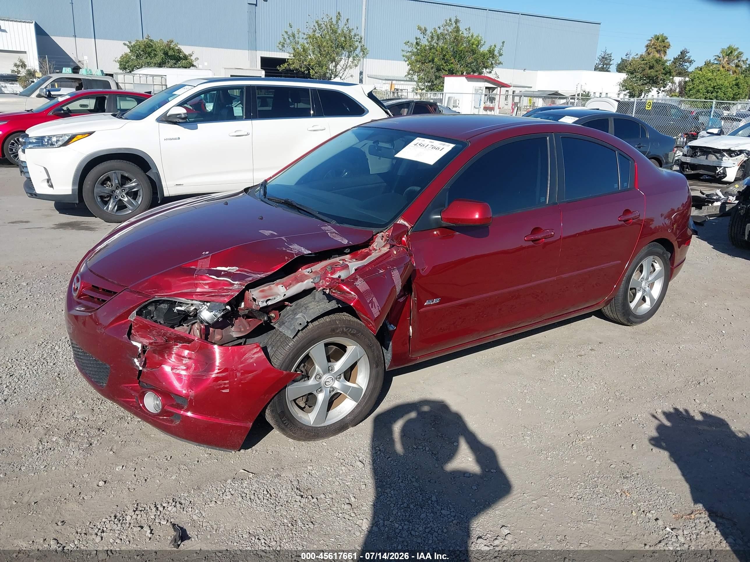 2006 Mazda Mazda3 S Красный vin: JM1BK323X61522262