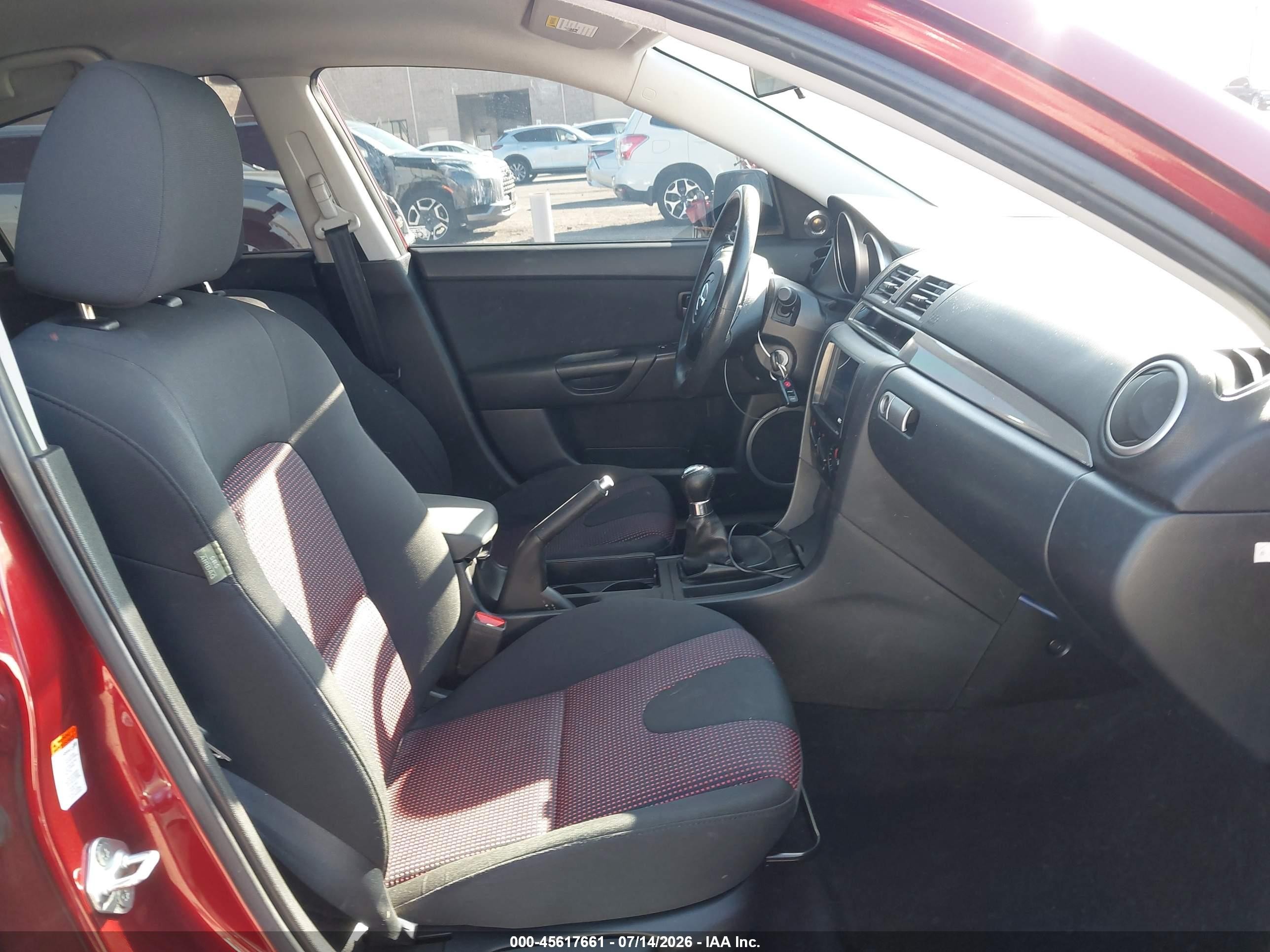 2006 Mazda Mazda3 S Красный vin: JM1BK323X61522262