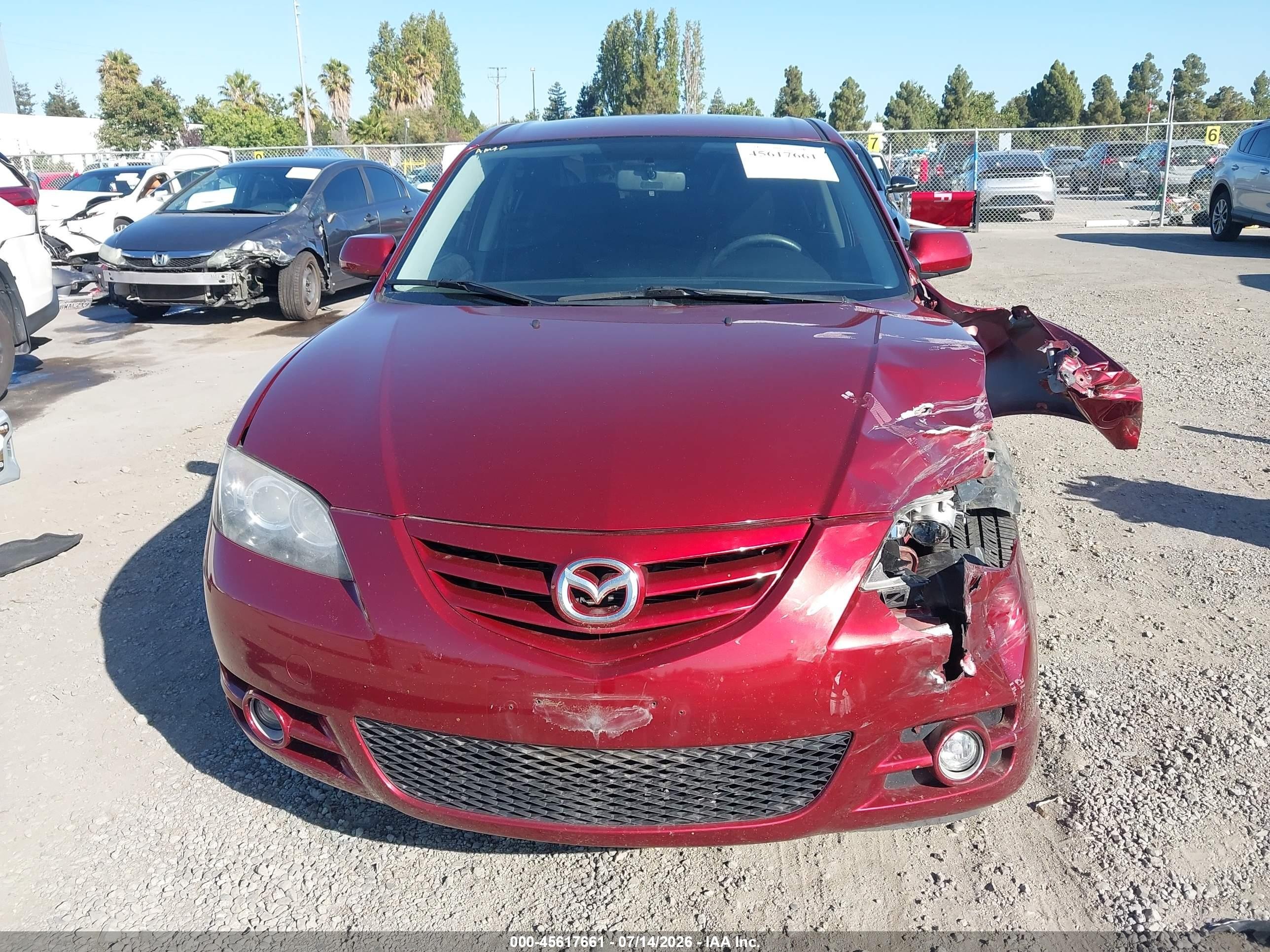 2006 Mazda Mazda3 S Красный vin: JM1BK323X61522262