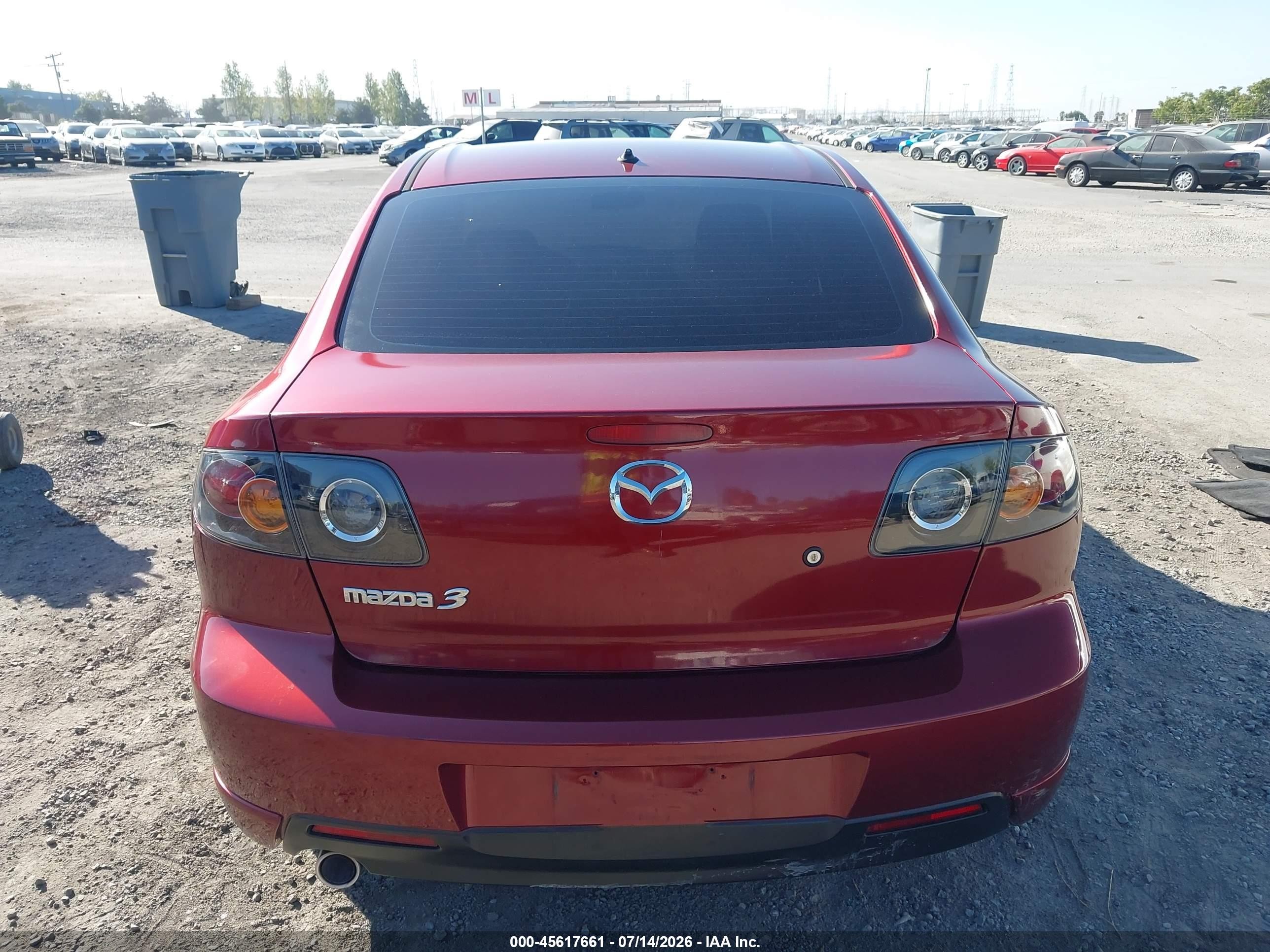 2006 Mazda Mazda3 S Красный vin: JM1BK323X61522262