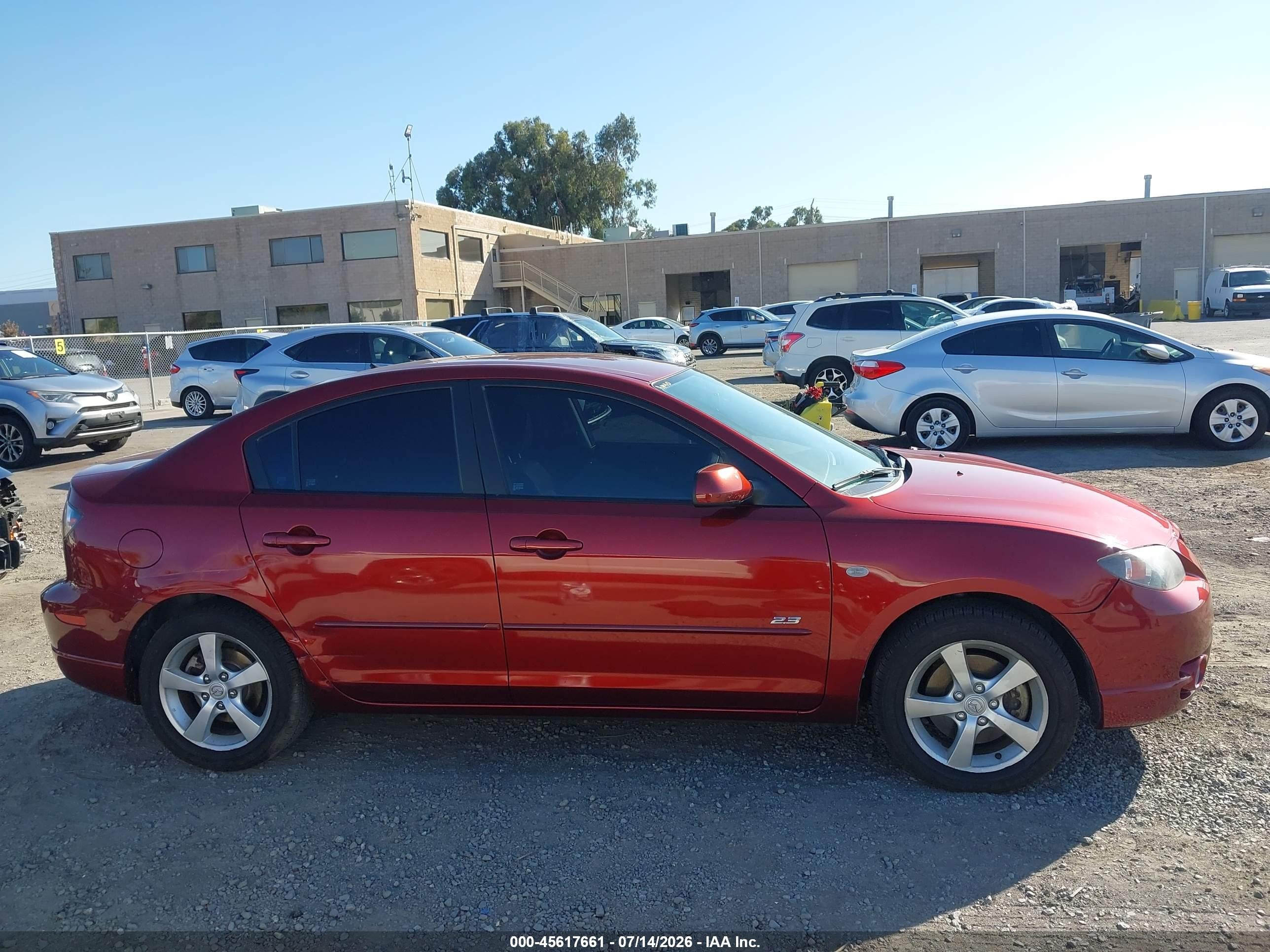 2006 Mazda Mazda3 S Красный vin: JM1BK323X61522262