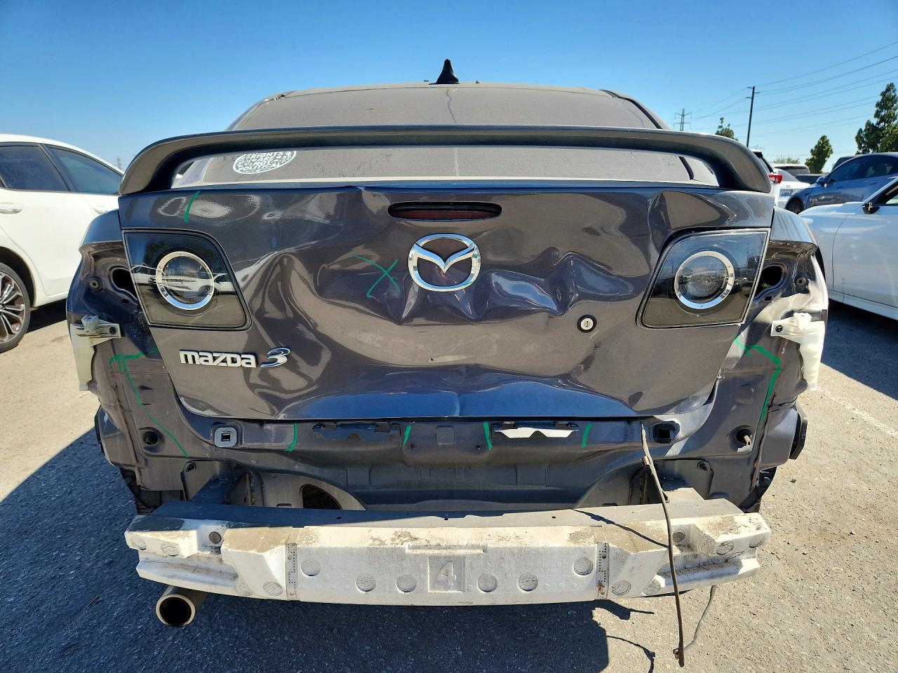 2007 Mazda 3 S Серый vin: JM1BK323X71623965