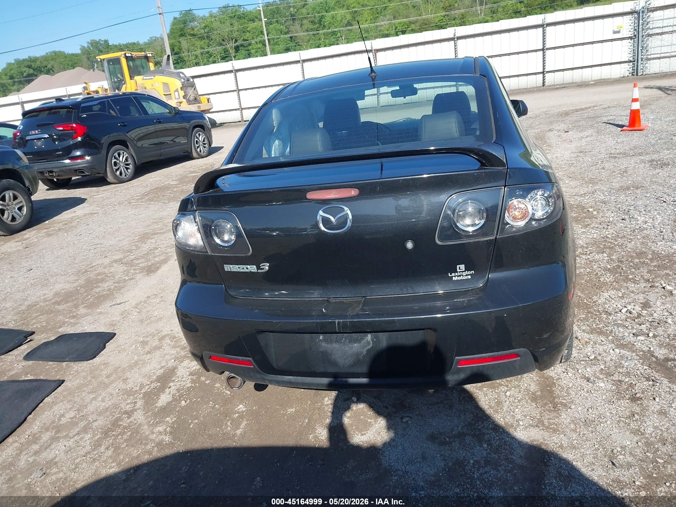 2008 Mazda Mazda3 S Grand Touring Black vin: JM1BK323X81113794