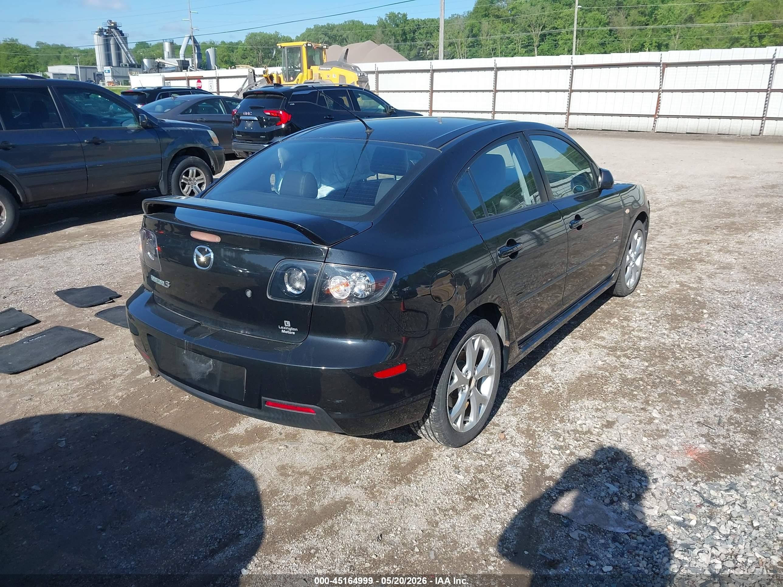 2008 Mazda Mazda3 S Grand Touring Black vin: JM1BK323X81113794