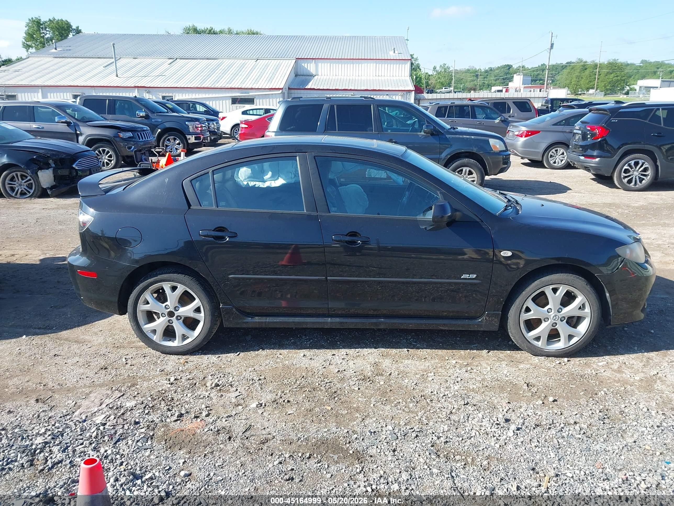 2008 Mazda Mazda3 S Grand Touring Black vin: JM1BK323X81113794