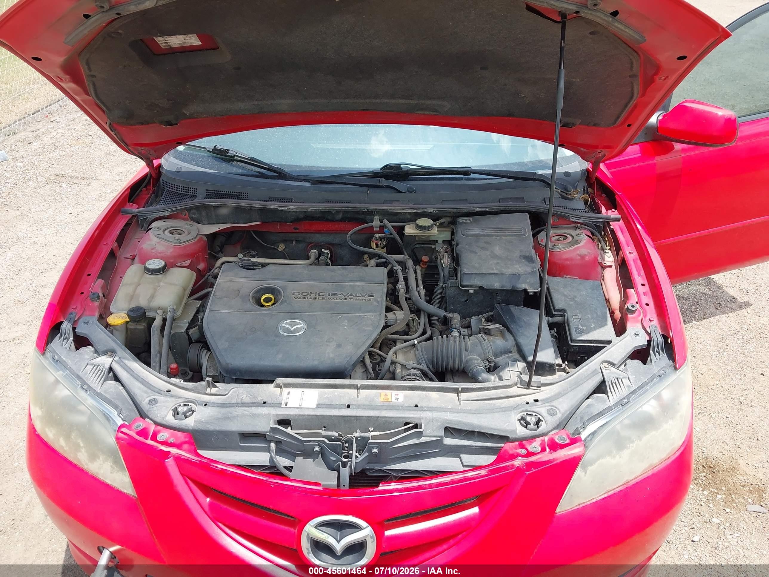 2008 Mazda Mazda3 S Grand Touring Red vin: JM1BK323X81850588