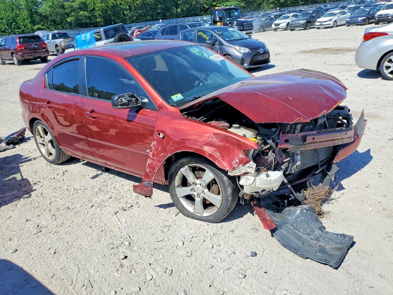 2006 Mazda 3 S Red vin: JM1BK324061527799