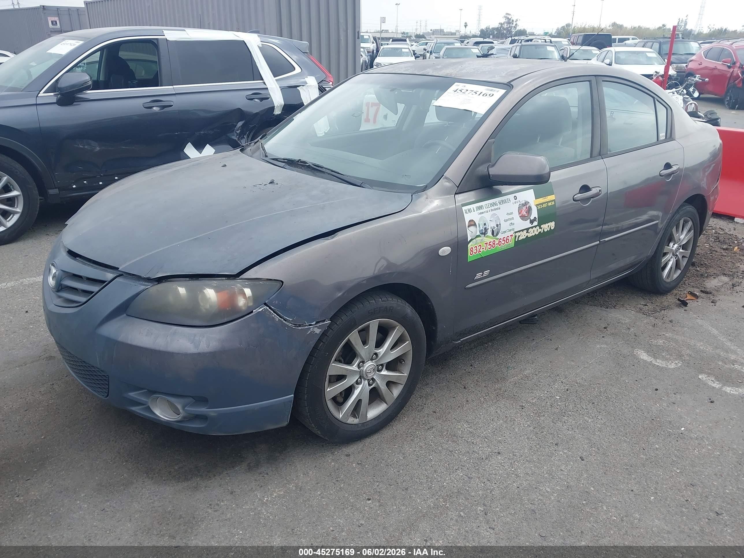 2007 Mazda Mazda3 S Sport Gray vin: JM1BK324171660511