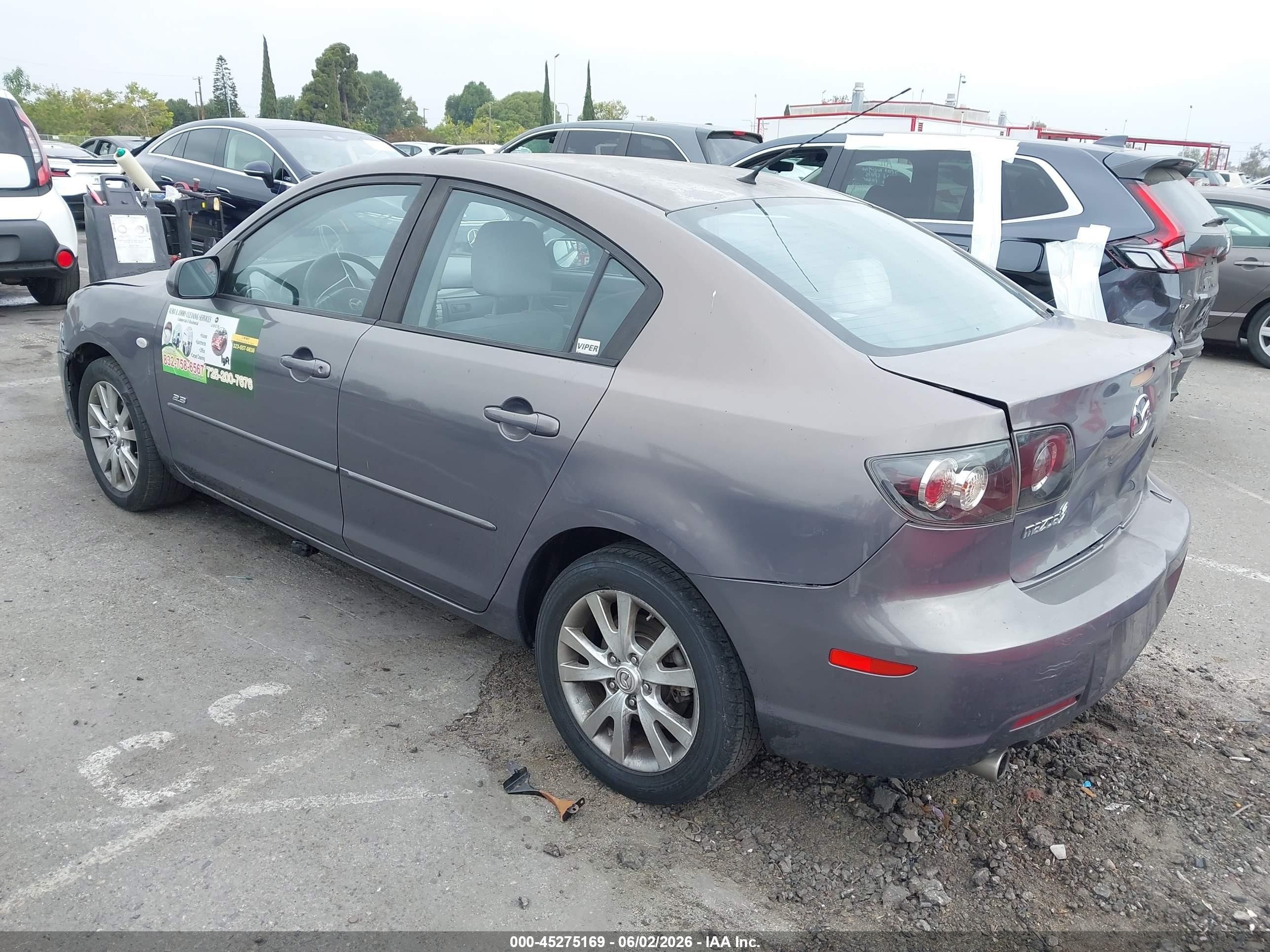 2007 Mazda Mazda3 S Sport Gray vin: JM1BK324171660511