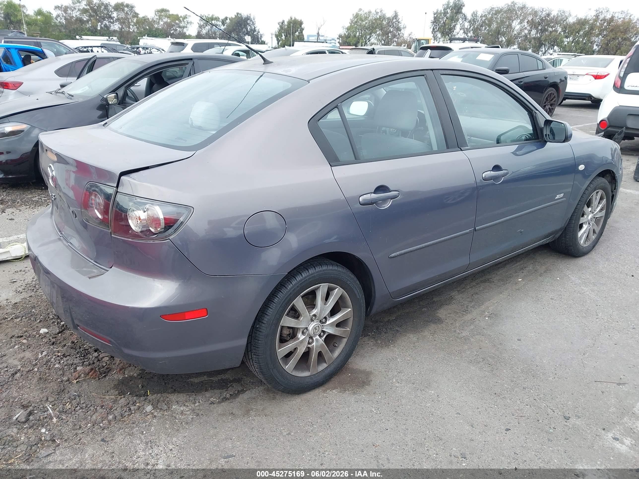 2007 Mazda Mazda3 S Sport Gray vin: JM1BK324171660511