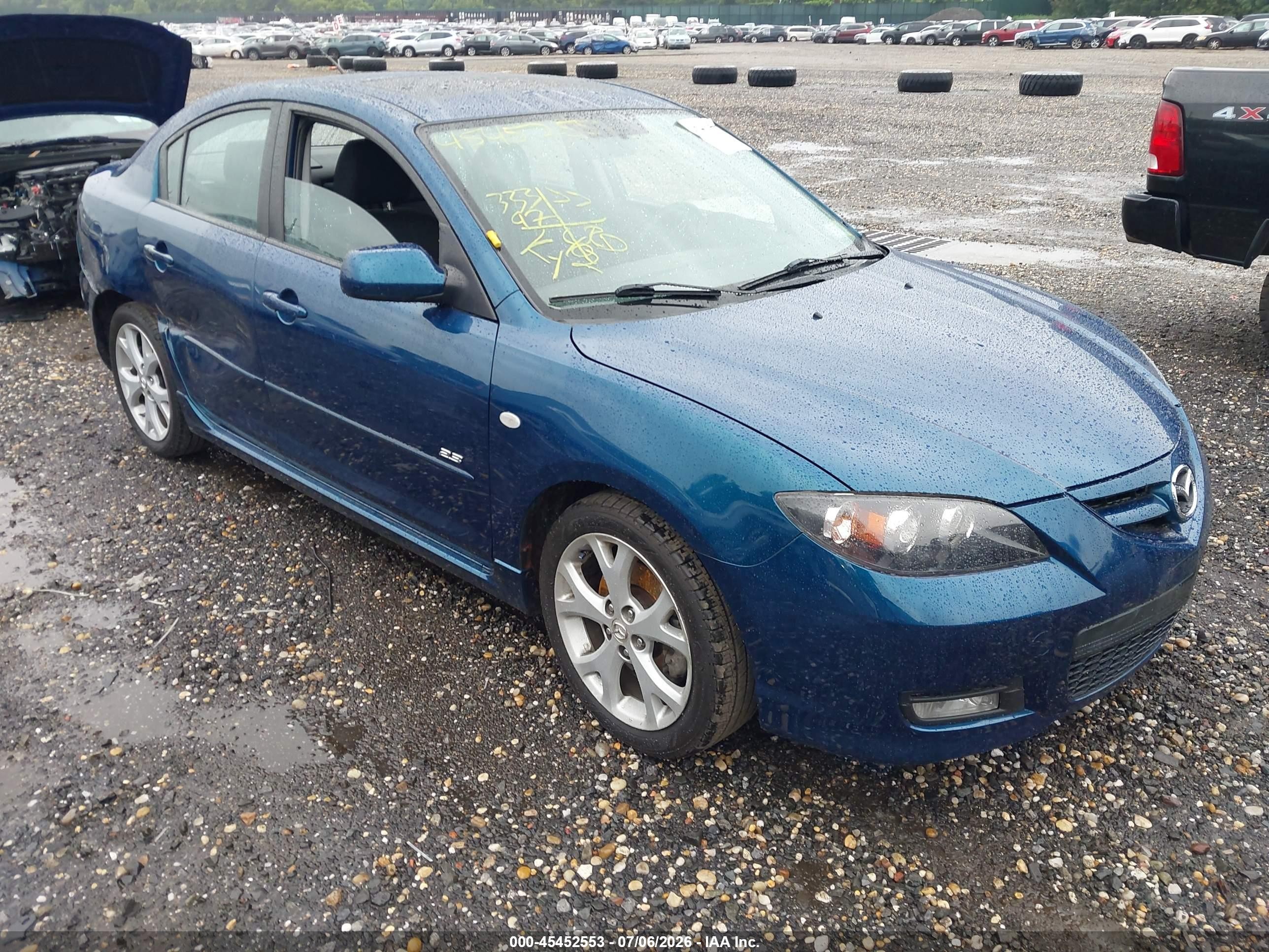 2007 Mazda Mazda3 S Touring Бирюзовый vin: JM1BK324171698059