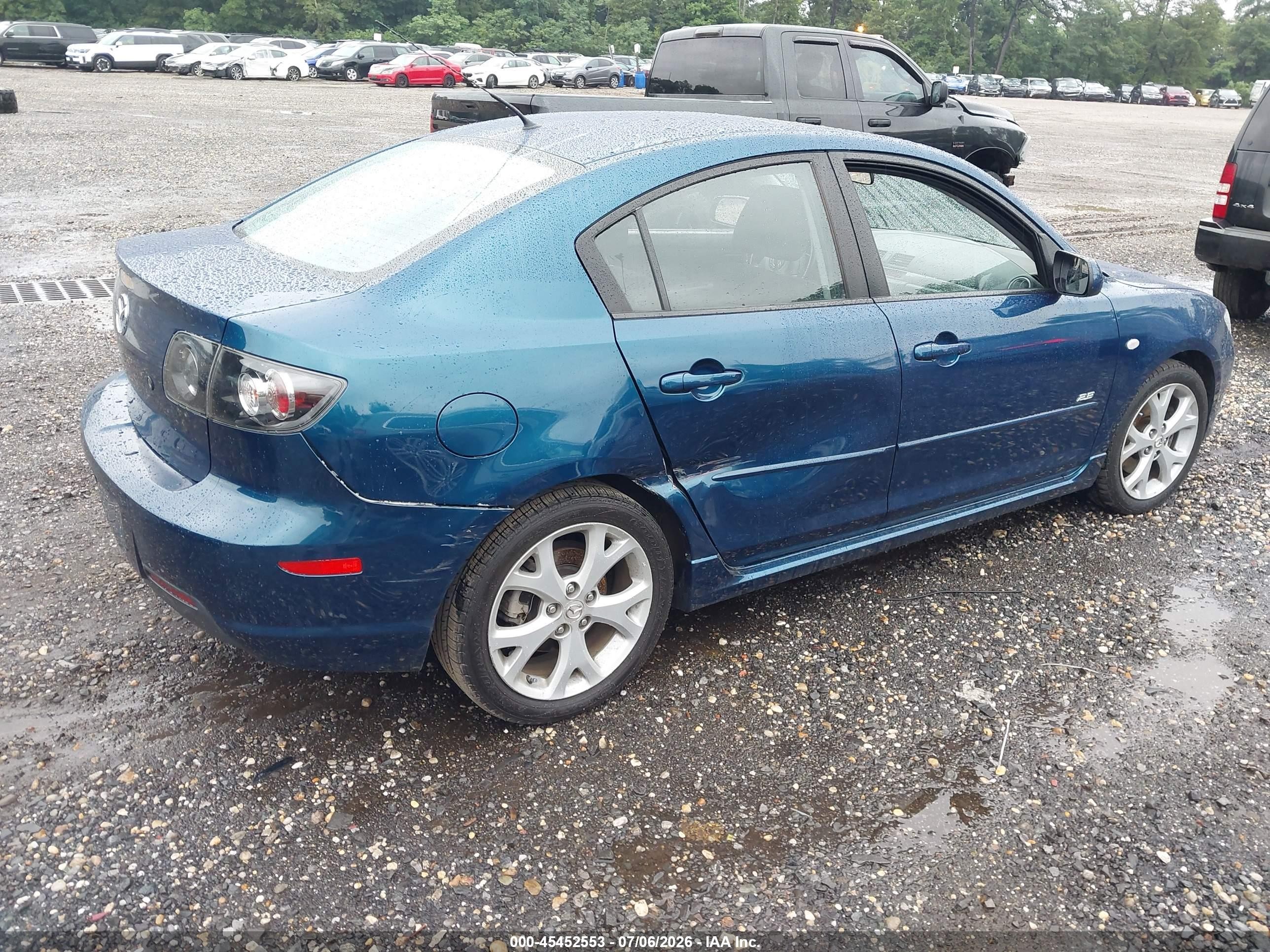 2007 Mazda Mazda3 S Touring Бирюзовый vin: JM1BK324171698059
