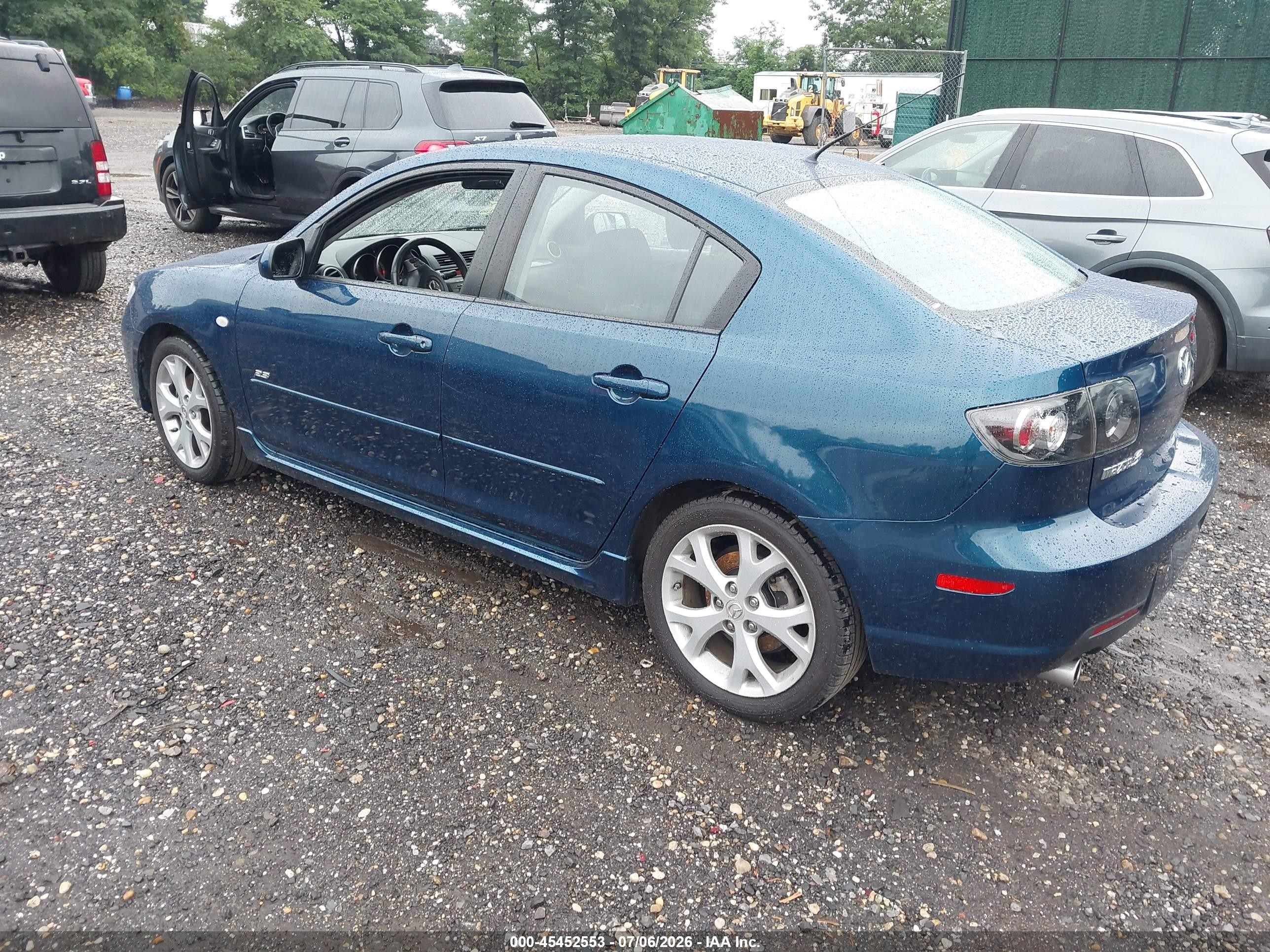 2007 Mazda Mazda3 S Touring Бирюзовый vin: JM1BK324171698059