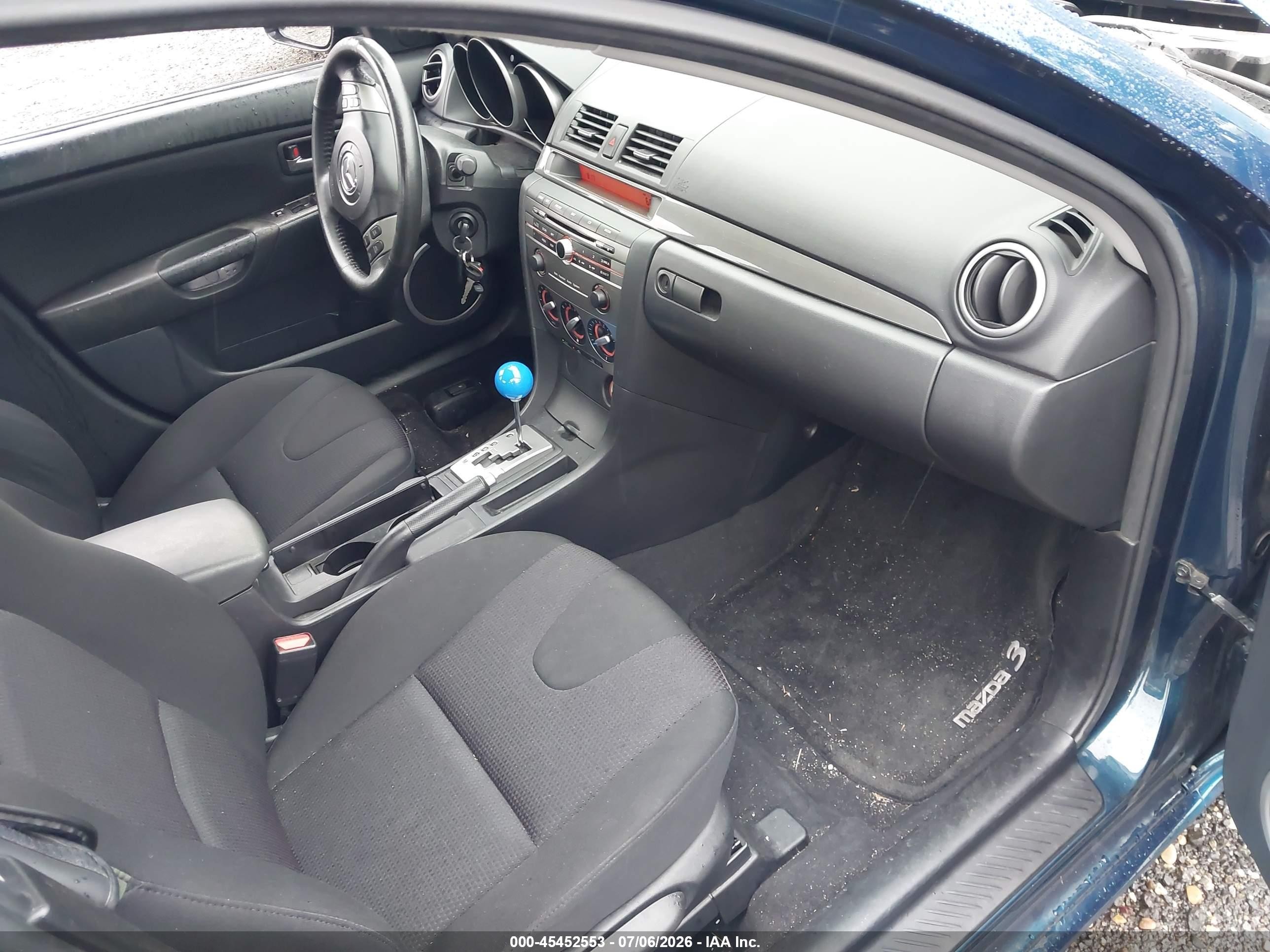 2007 Mazda Mazda3 S Touring Бирюзовый vin: JM1BK324171698059