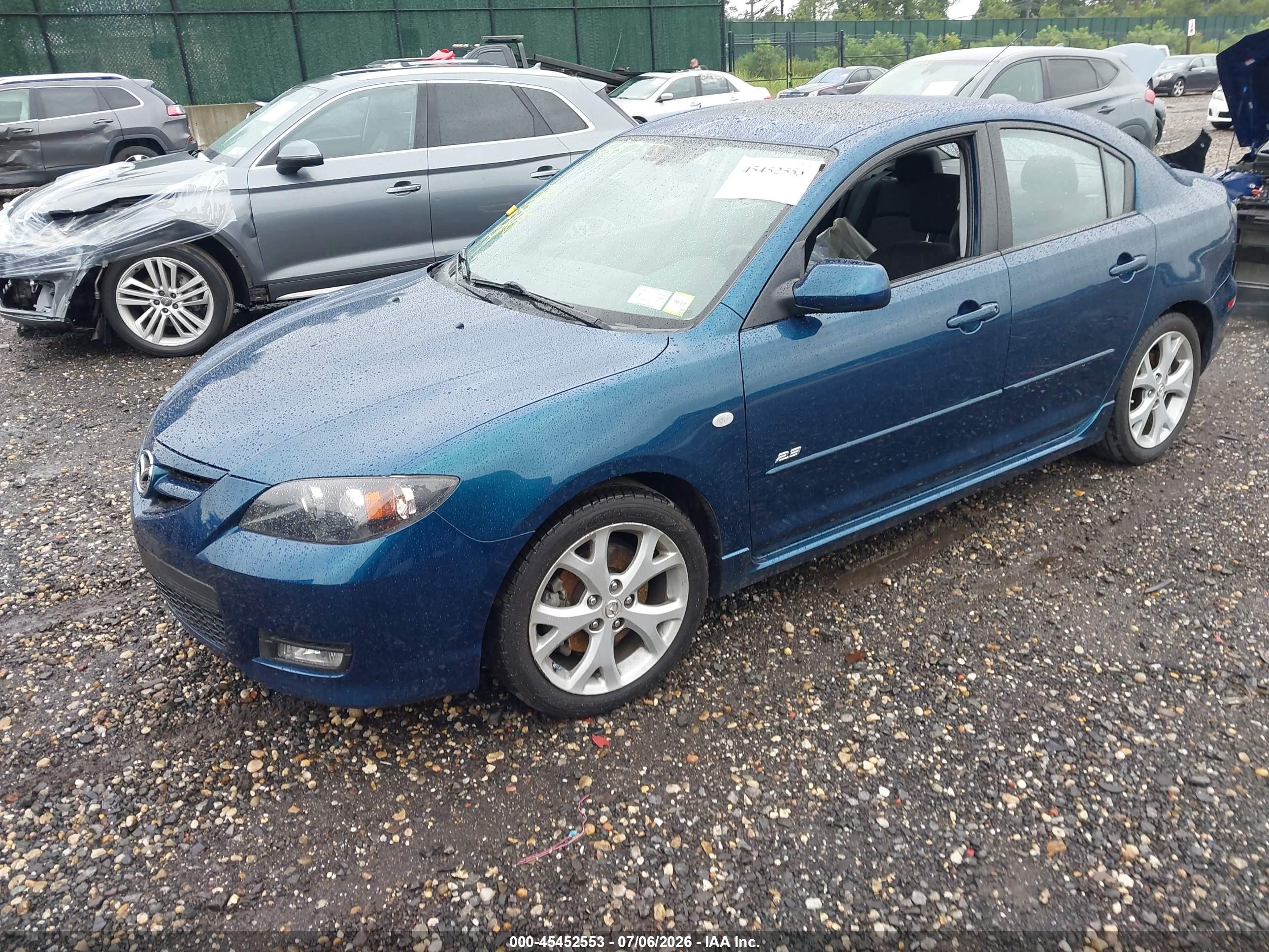 2007 Mazda Mazda3 S Touring Бирюзовый vin: JM1BK324171698059