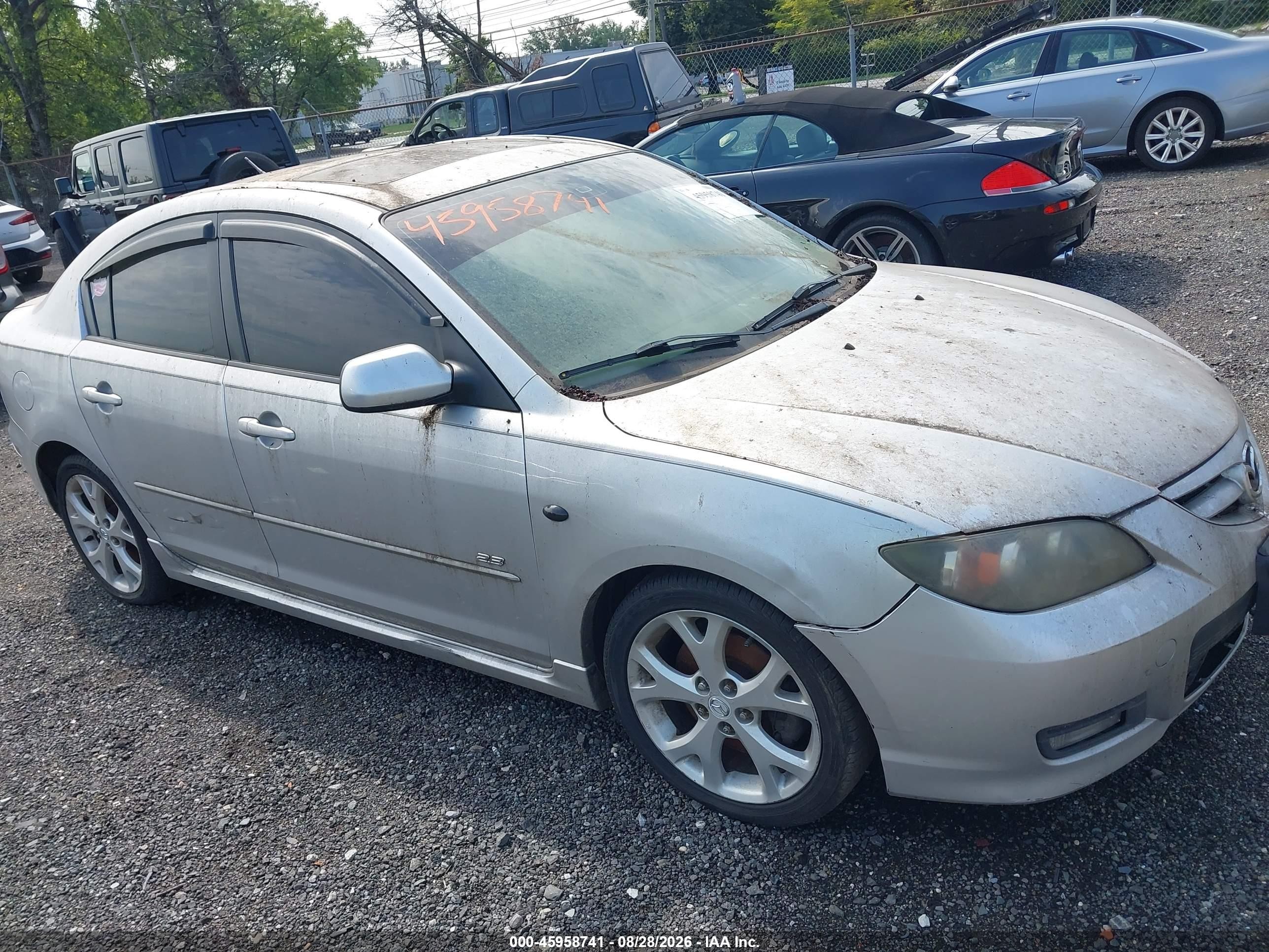 2008 Mazda Mazda3 S Grand Touring Серебряный vin: JM1BK324181121128