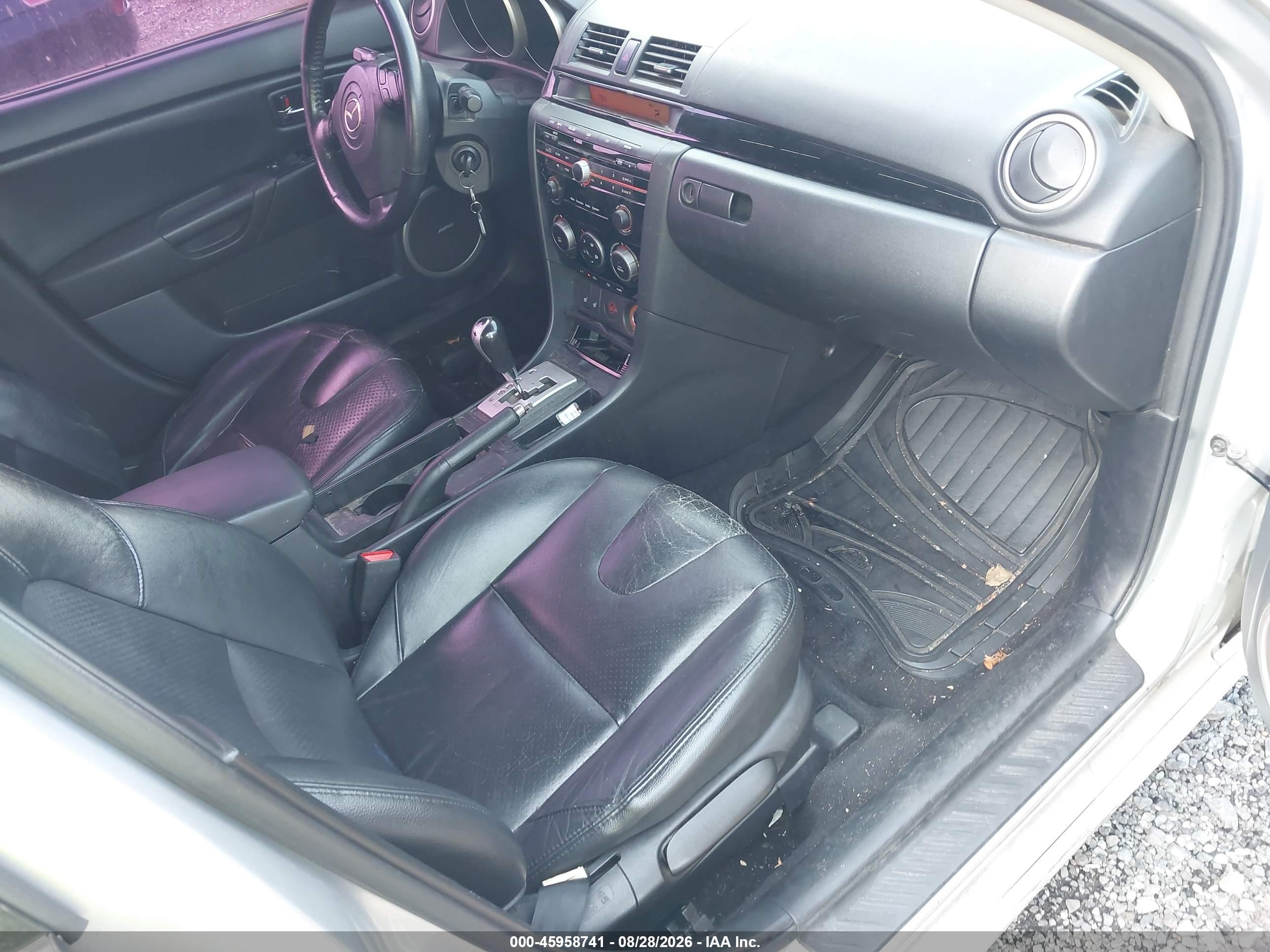 2008 Mazda Mazda3 S Grand Touring Серебряный vin: JM1BK324181121128