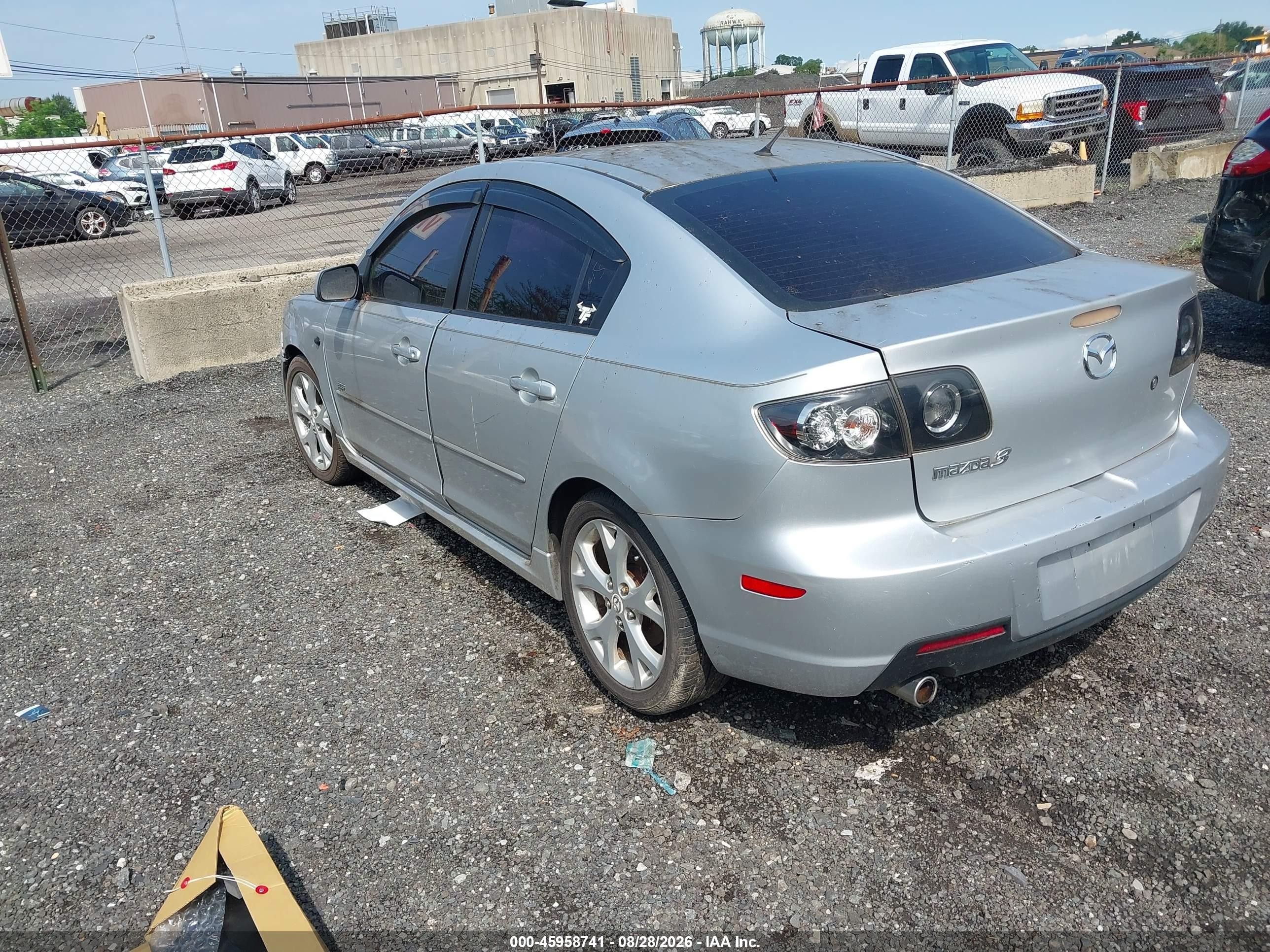 2008 Mazda Mazda3 S Grand Touring Серебряный vin: JM1BK324181121128