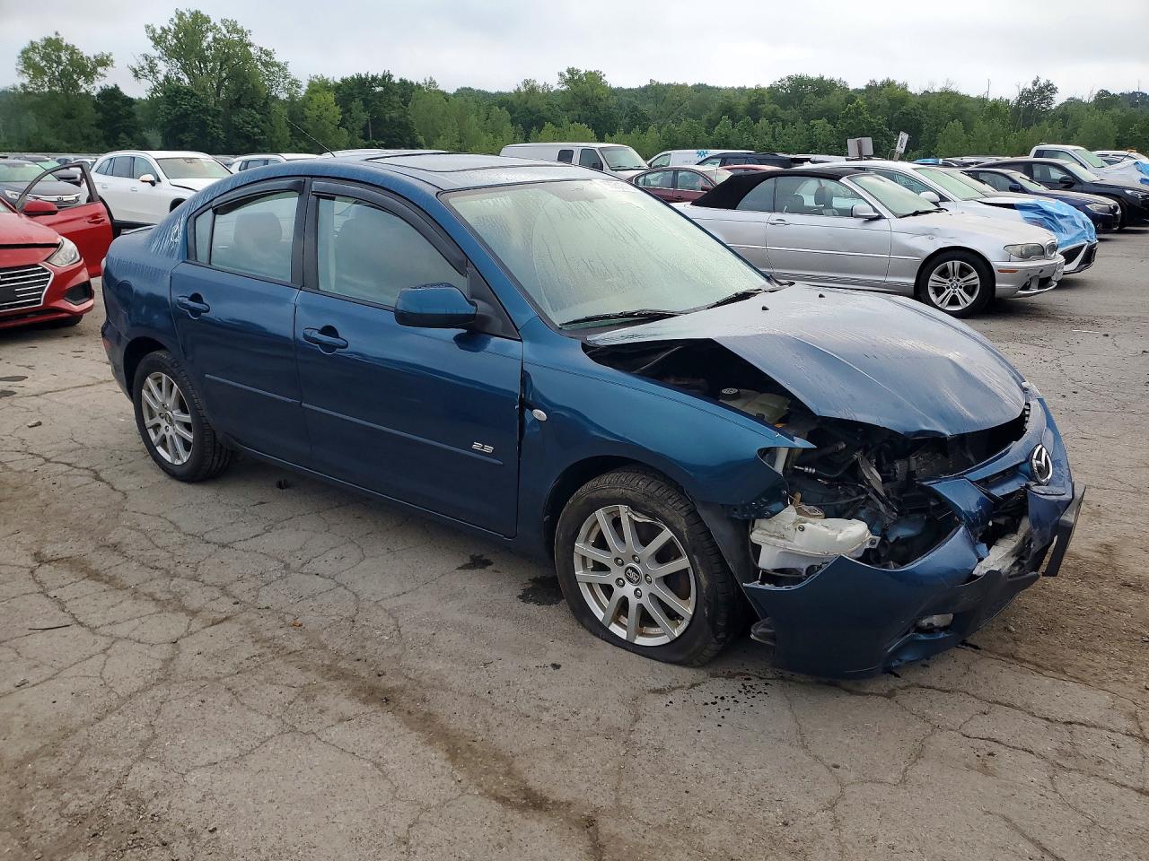 2008 Mazda 3 S Teal vin: JM1BK324181801854