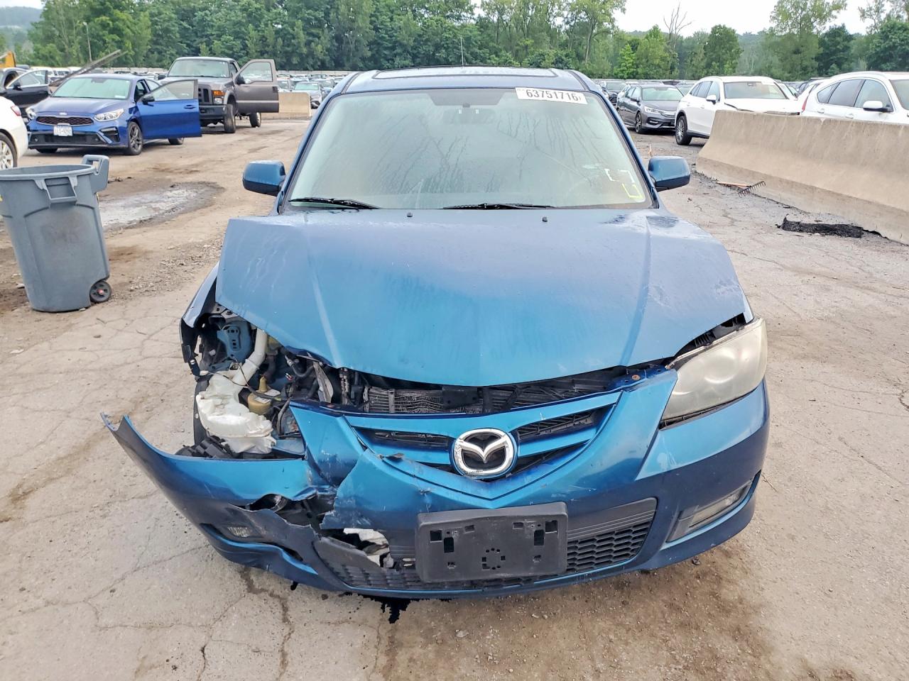 2008 Mazda 3 S Teal vin: JM1BK324181801854