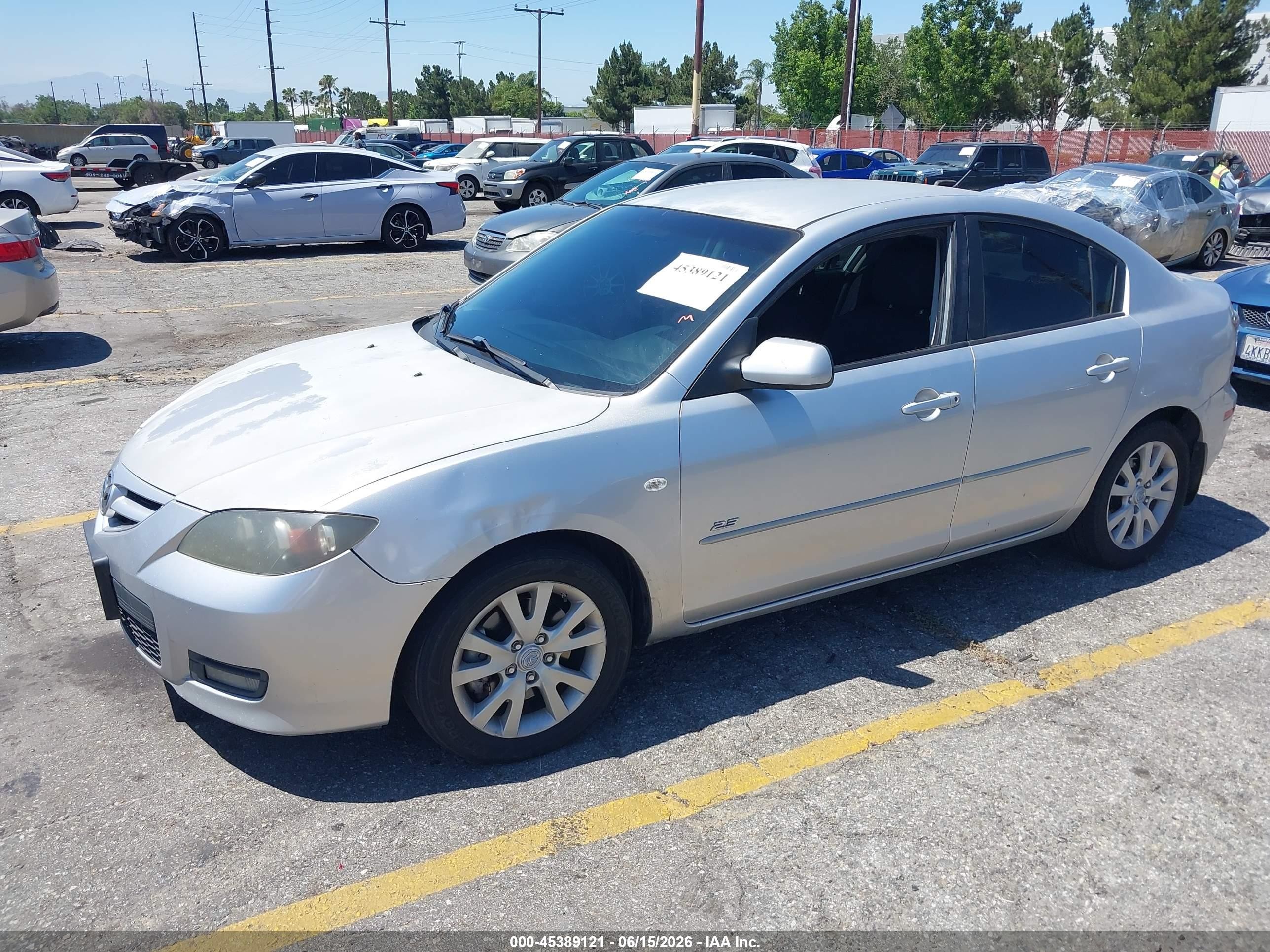 2008 Mazda Mazda3 S Sport Silver vin: JM1BK324181852254