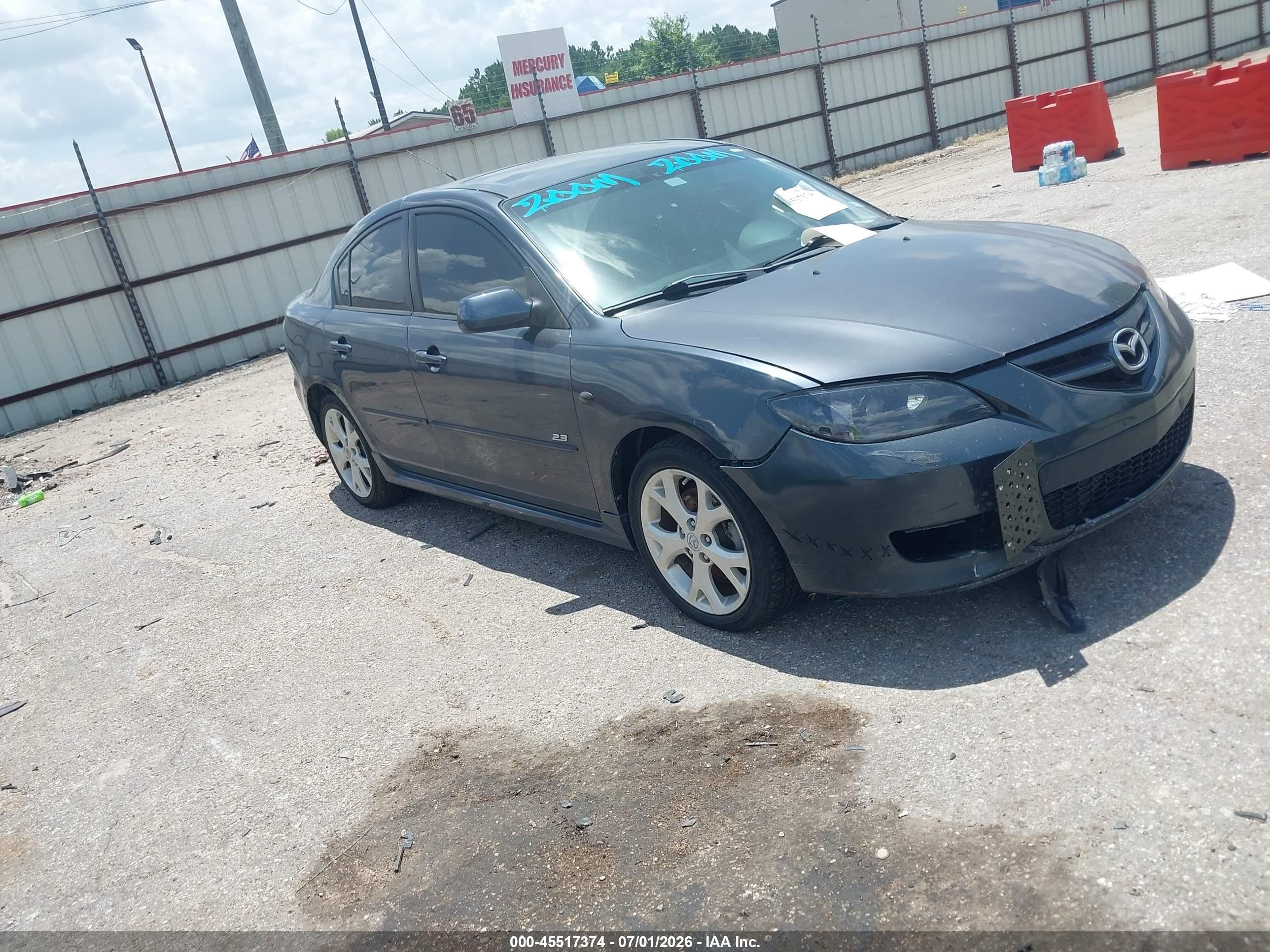 2008 Mazda Mazda3 S Grand Touring Black vin: JM1BK324381173084