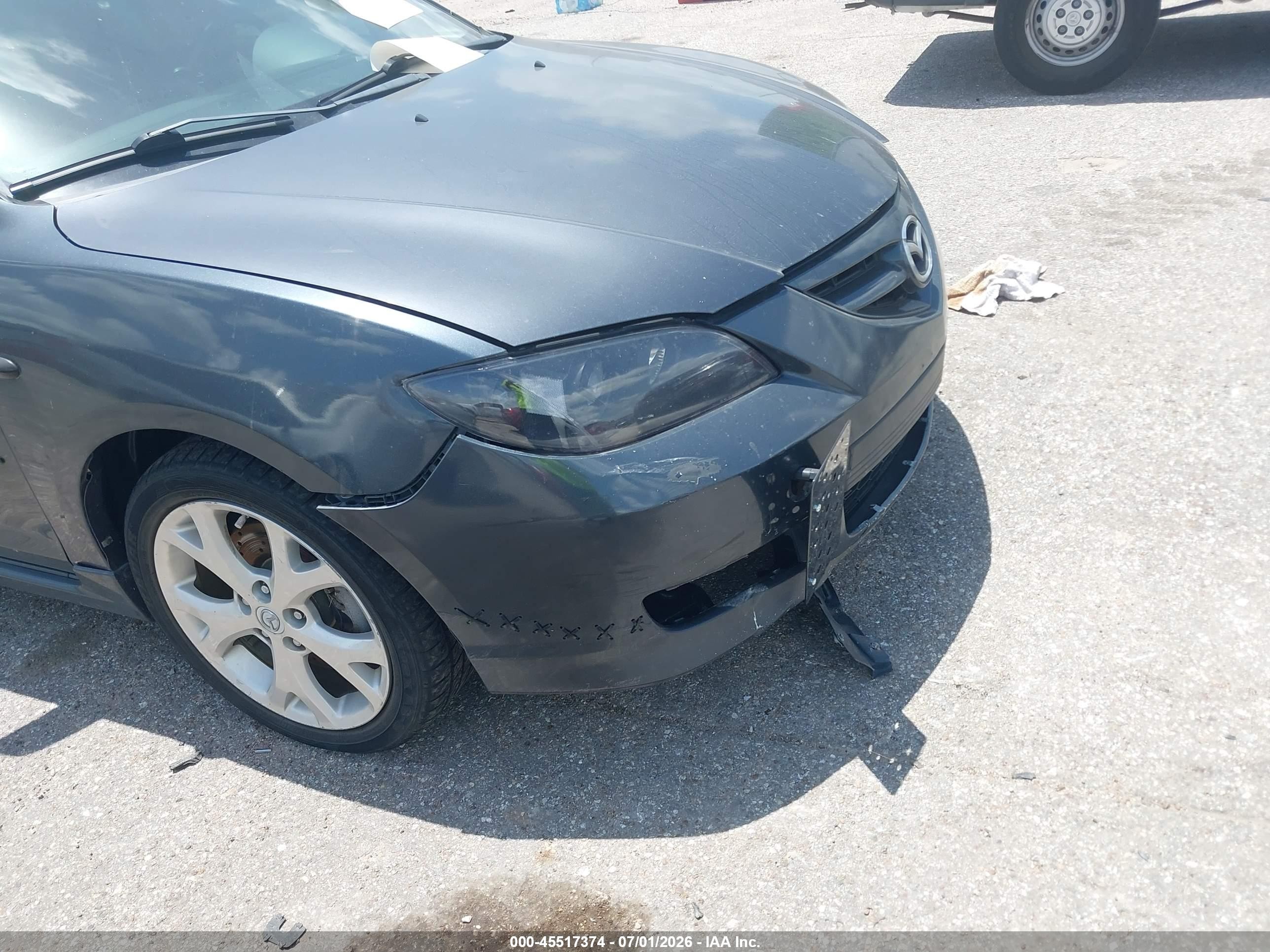 2008 Mazda Mazda3 S Grand Touring Black vin: JM1BK324381173084