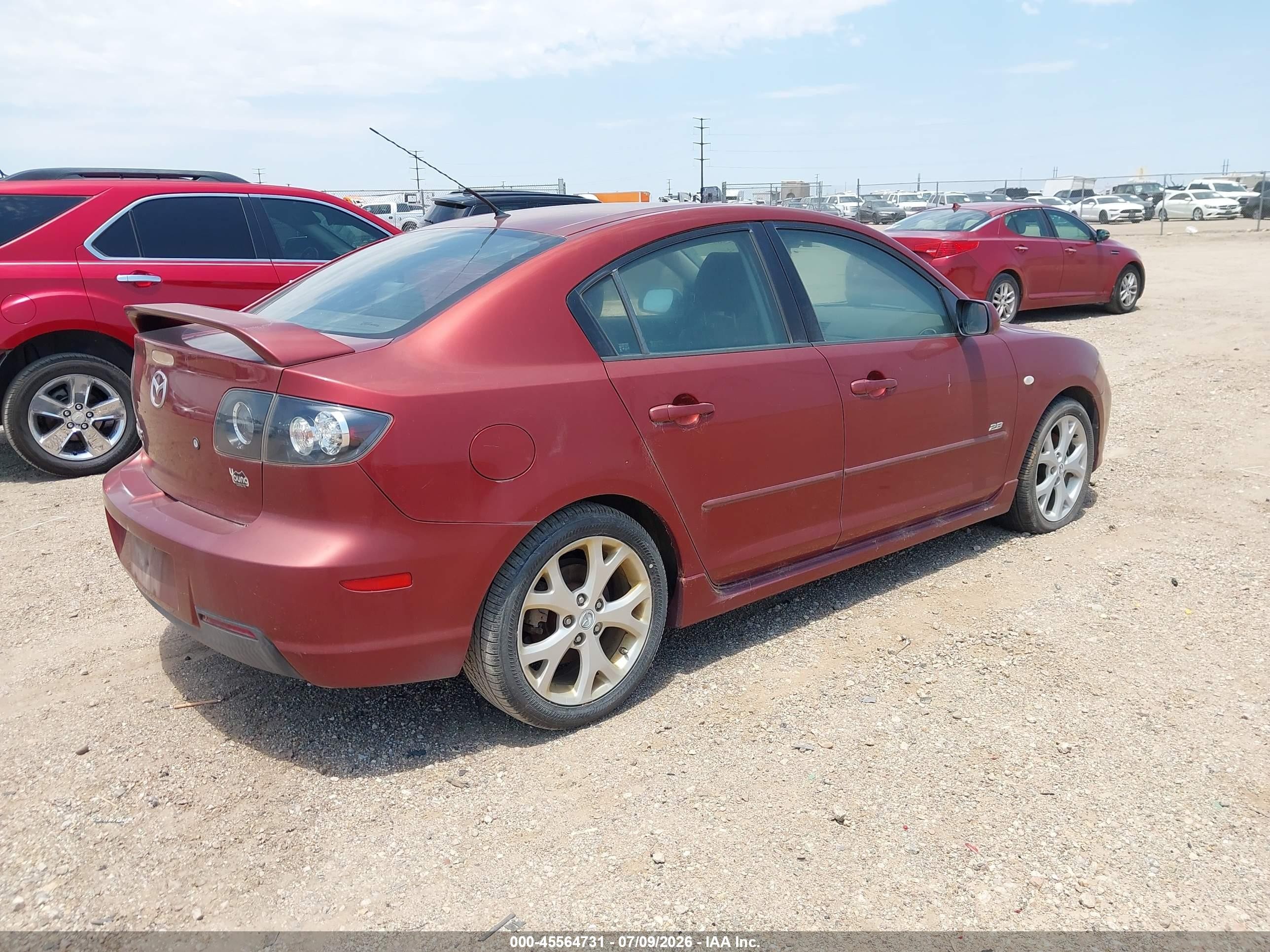 2009 Mazda Mazda3 S Grand Touring Red vin: JM1BK324391205582