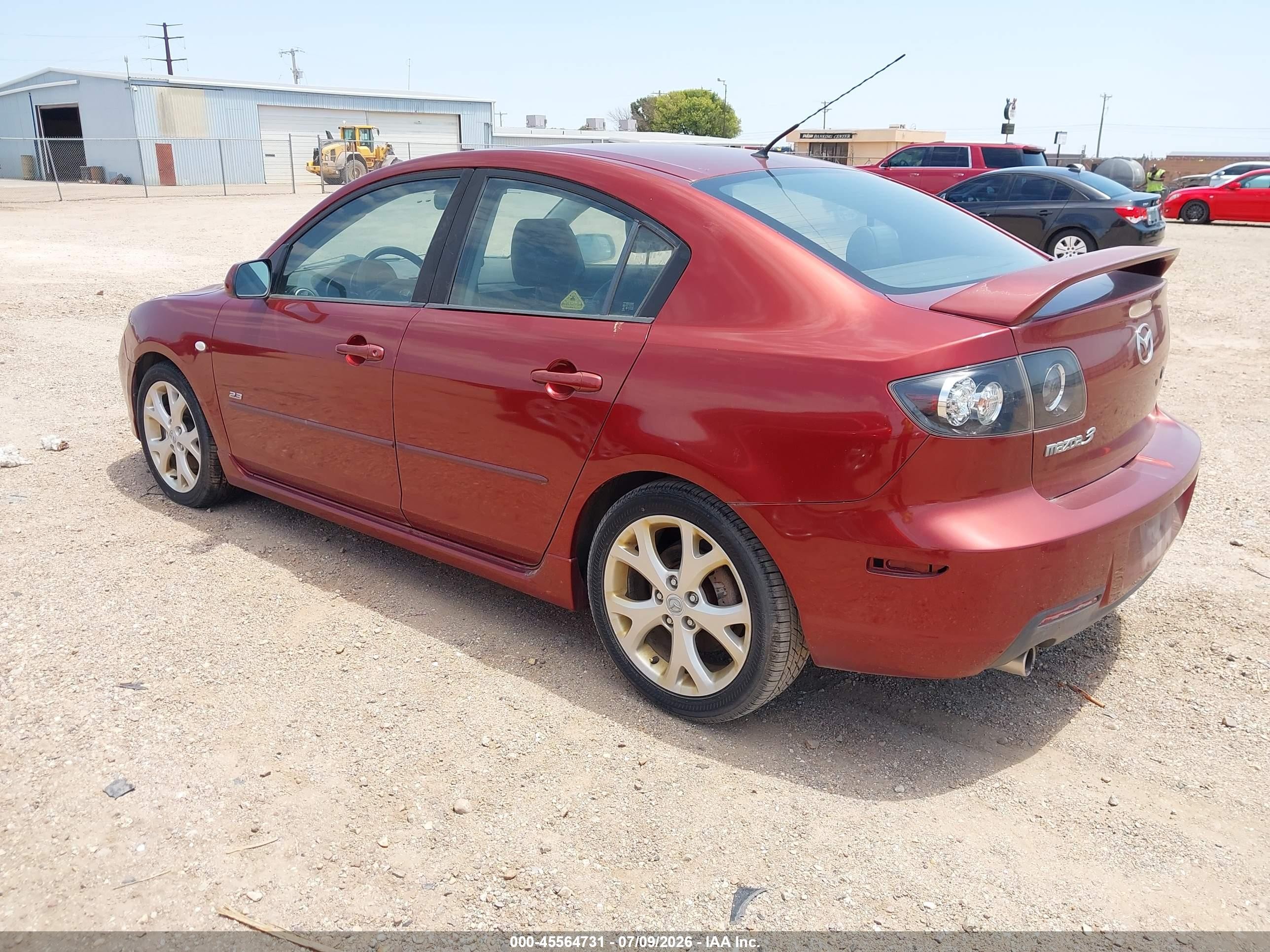 2009 Mazda Mazda3 S Grand Touring Red vin: JM1BK324391205582