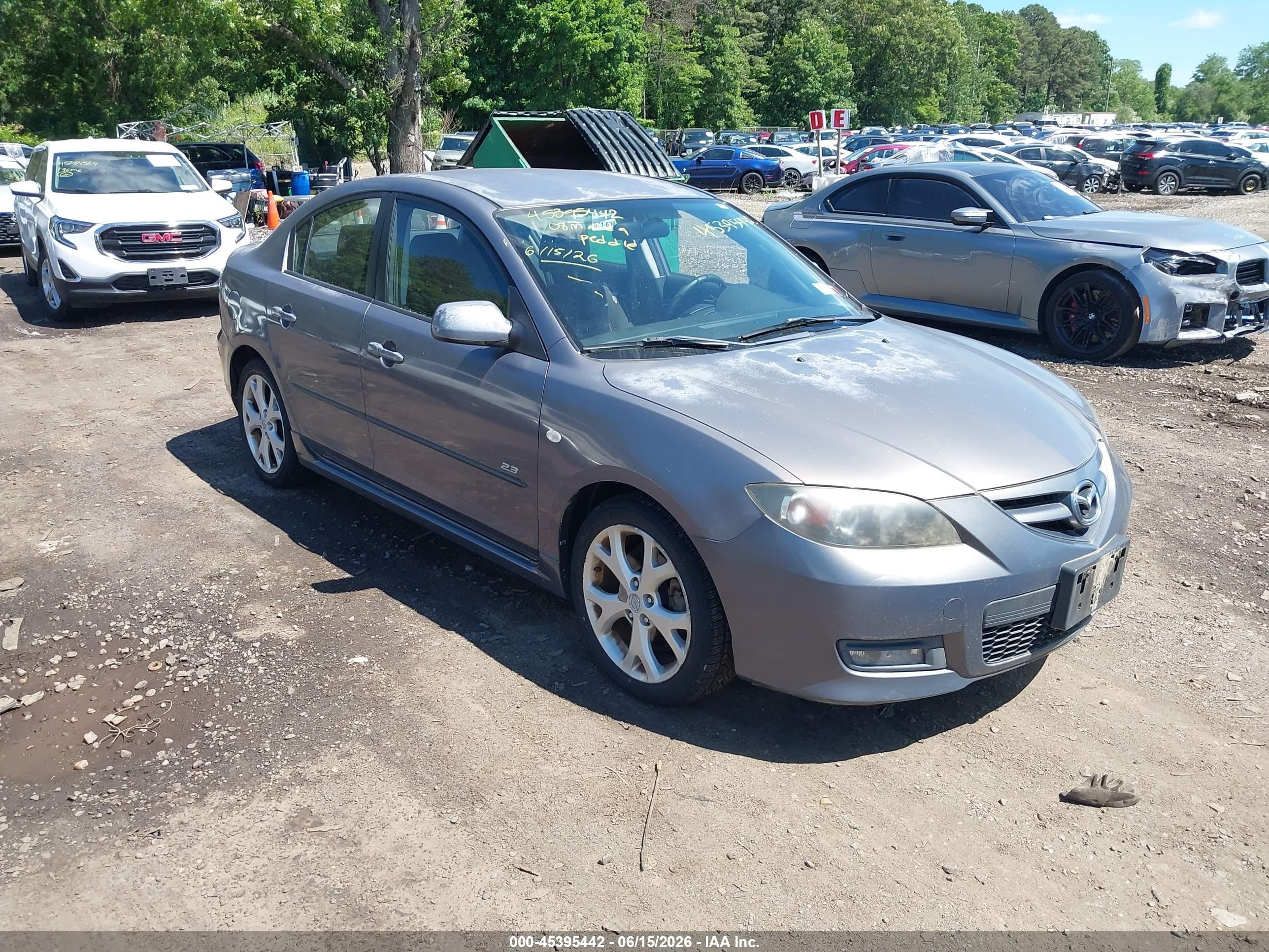 2008 Mazda 3 S Silver vin: JM1BK324781118752
