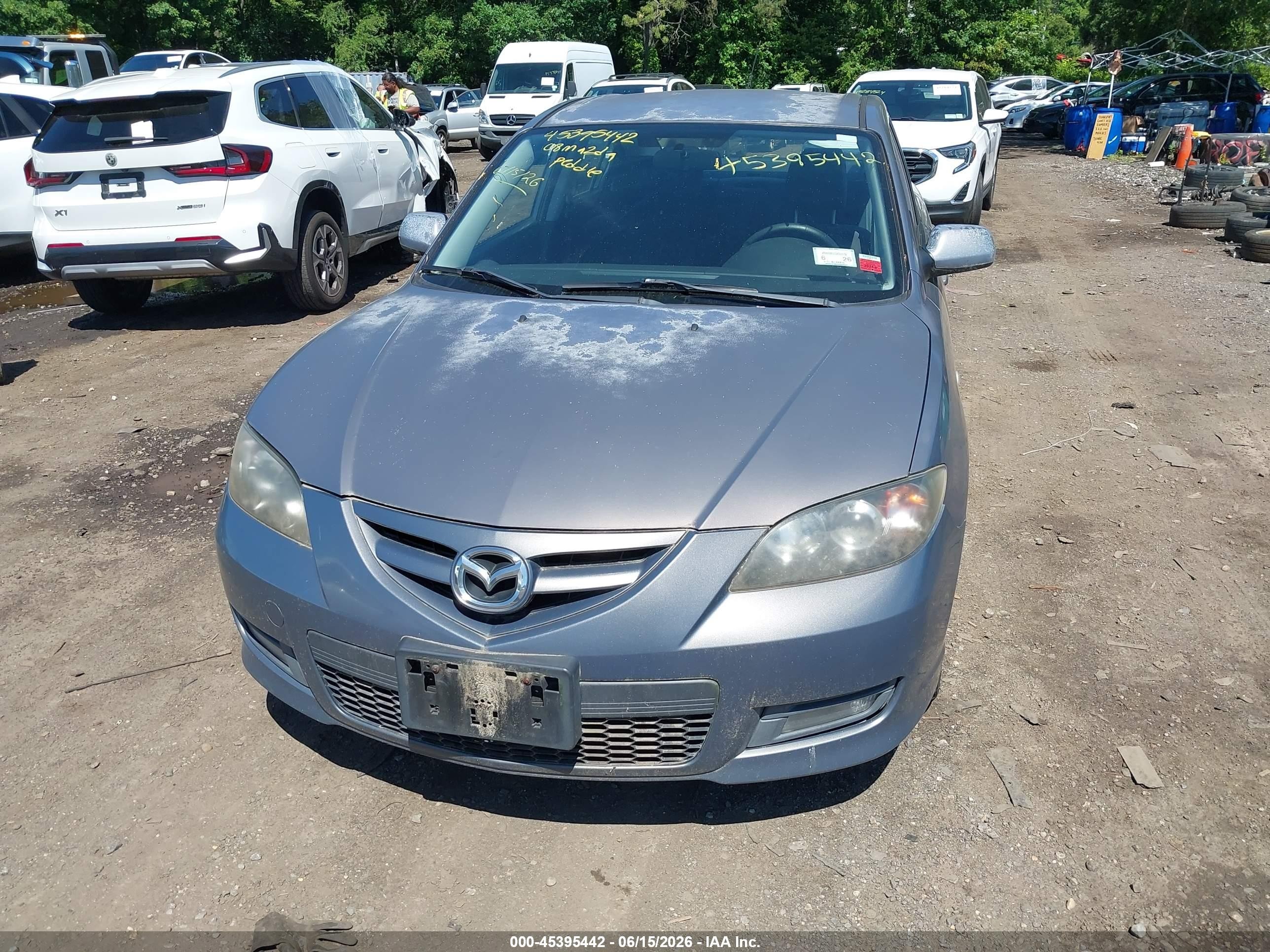 2008 Mazda 3 S Silver vin: JM1BK324781118752