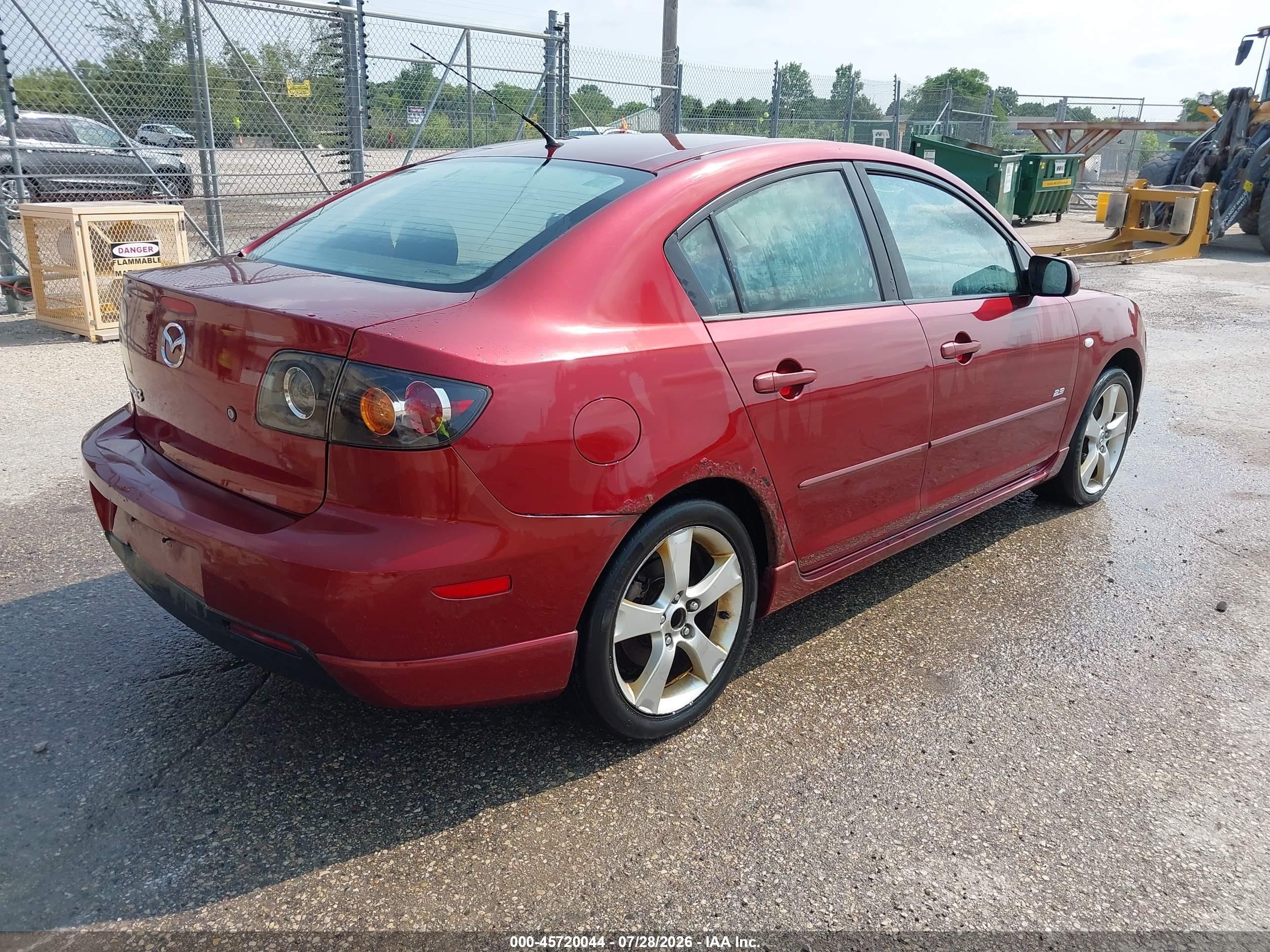 2006 Mazda Mazda3 S Touring Красный vin: JM1BK324861433119
