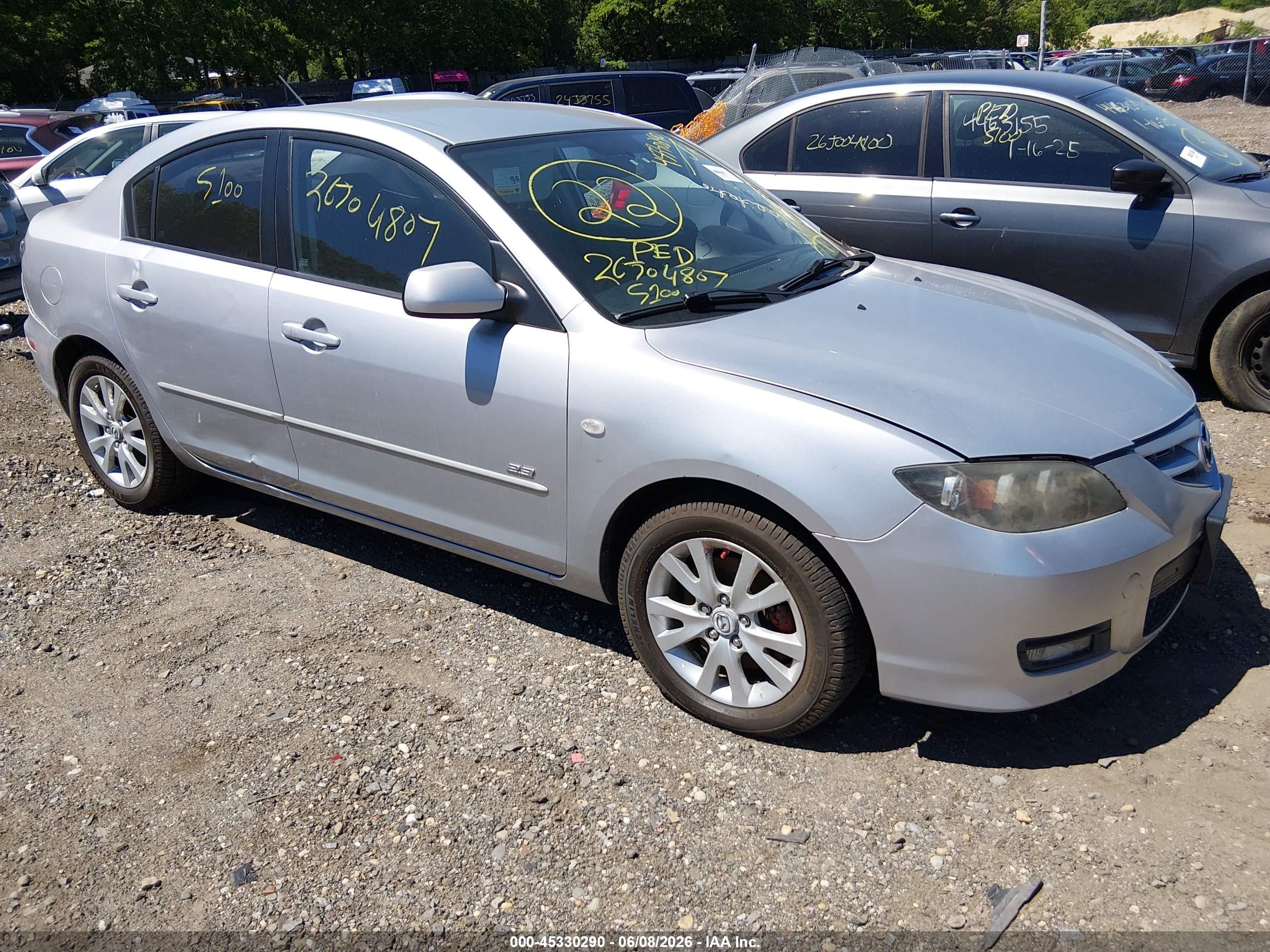 2007 Mazda Mazda3 S Sport Gray vin: JM1BK324971760596
