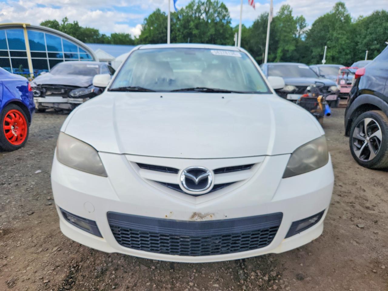 2008 Mazda 3 S White vin: JM1BK324981818790