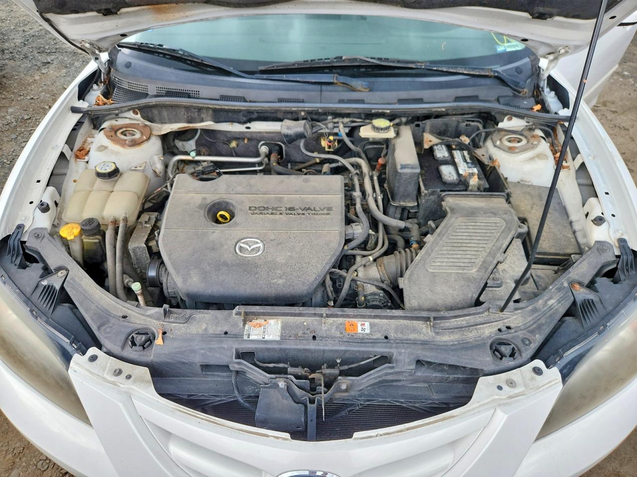 2008 Mazda 3 S White vin: JM1BK324981818790