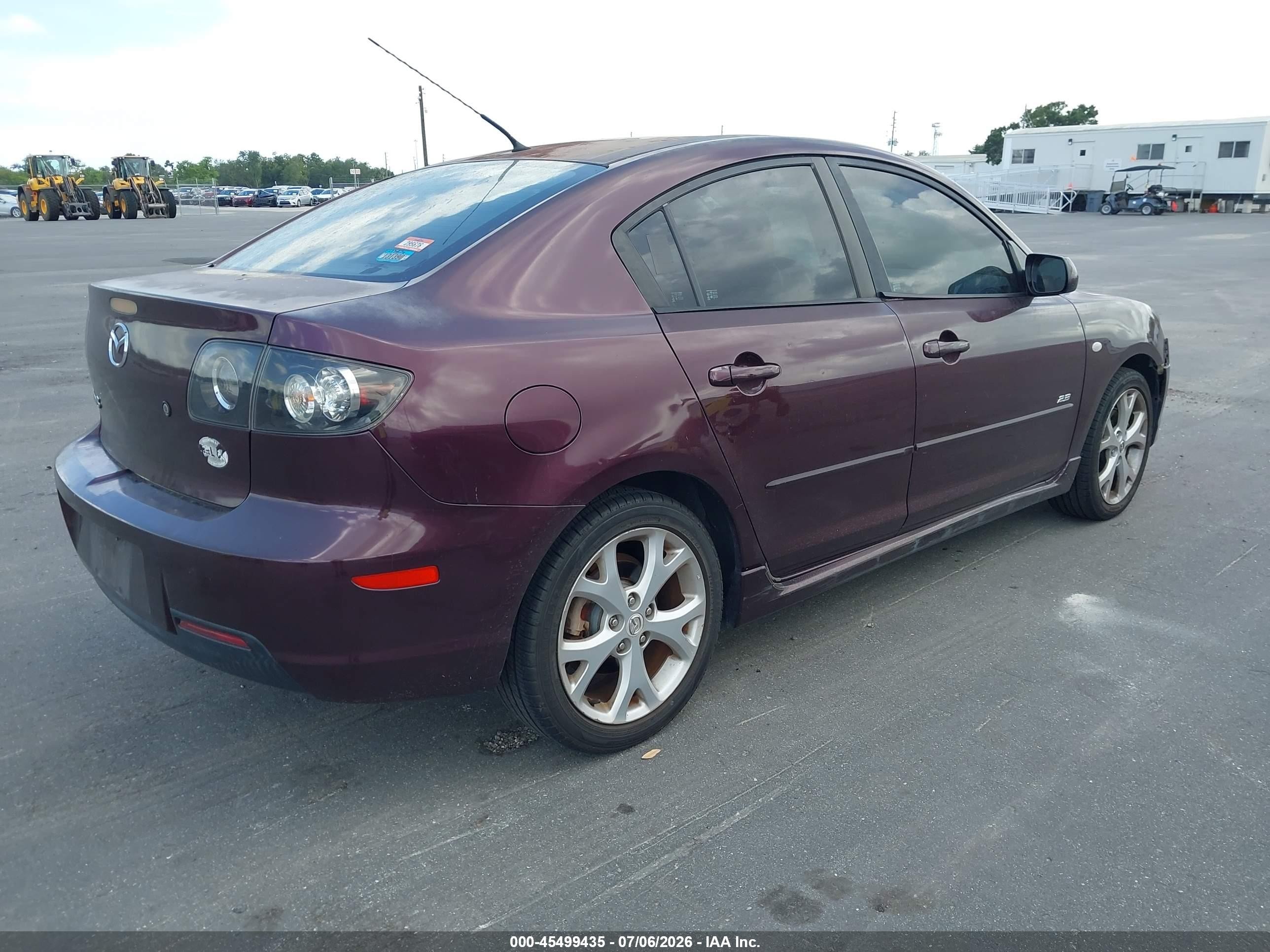 2007 Mazda Mazda3 S Grand Touring Purple vin: JM1BK324X71679994