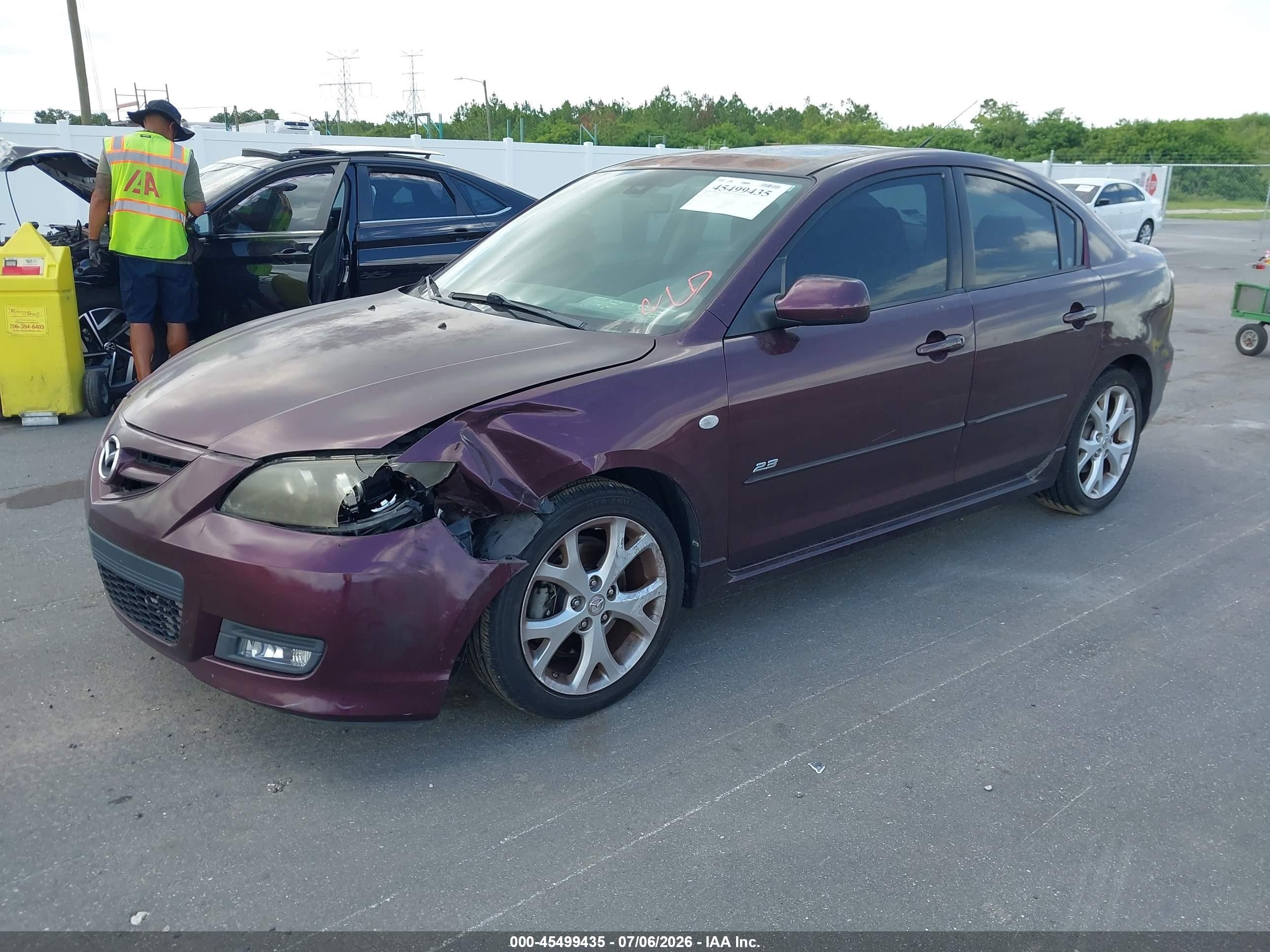 2007 Mazda Mazda3 S Grand Touring Purple vin: JM1BK324X71679994