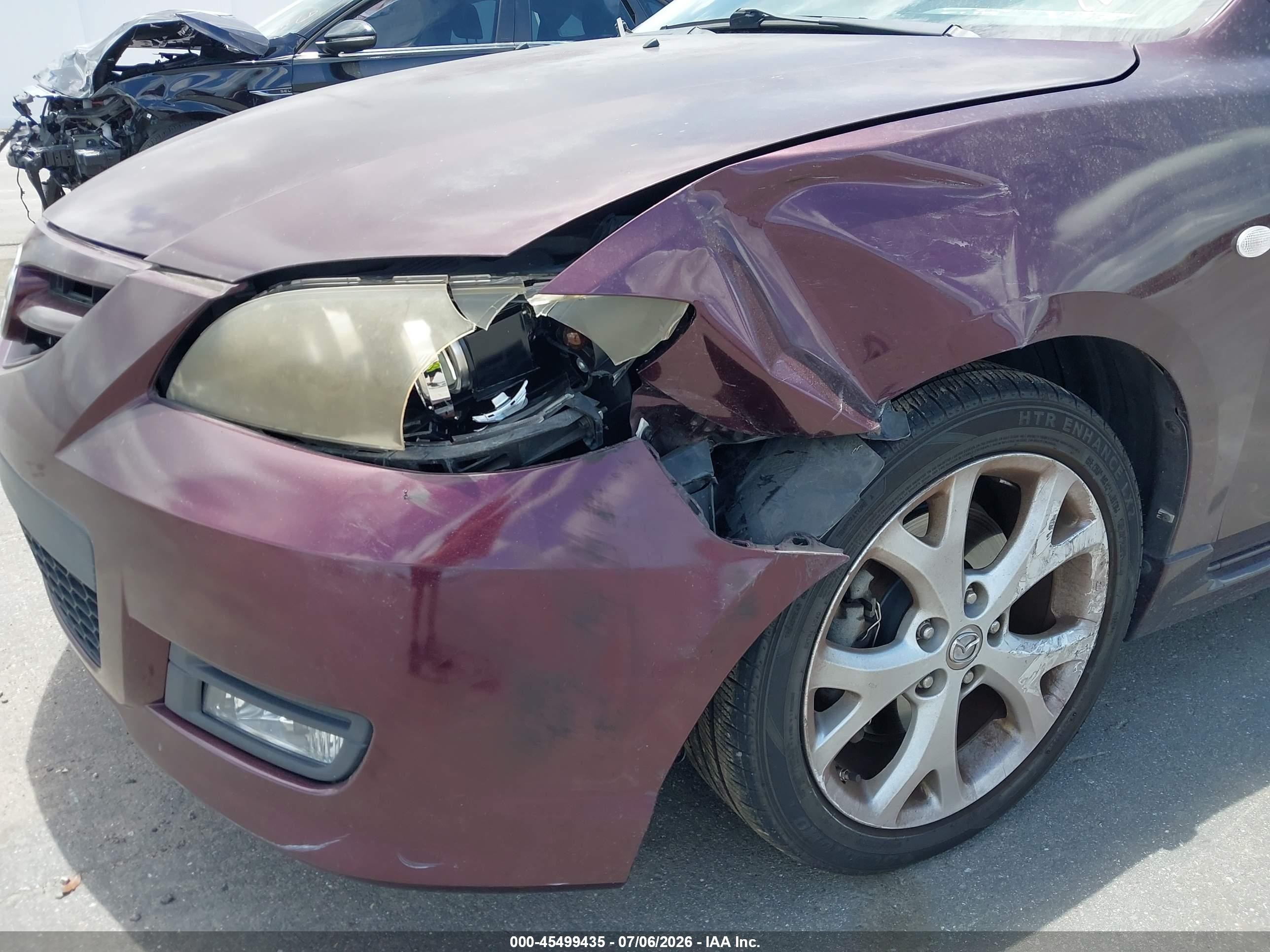 2007 Mazda Mazda3 S Grand Touring Purple vin: JM1BK324X71679994