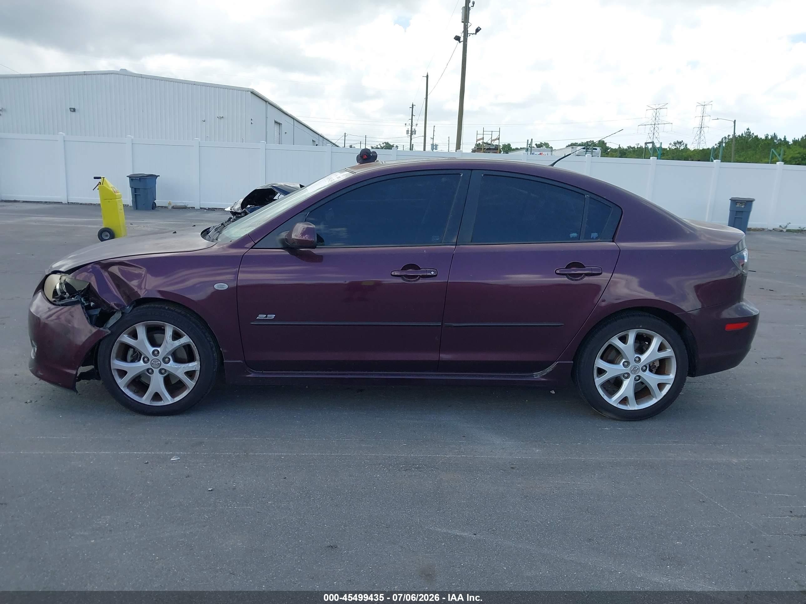 2007 Mazda Mazda3 S Grand Touring Purple vin: JM1BK324X71679994