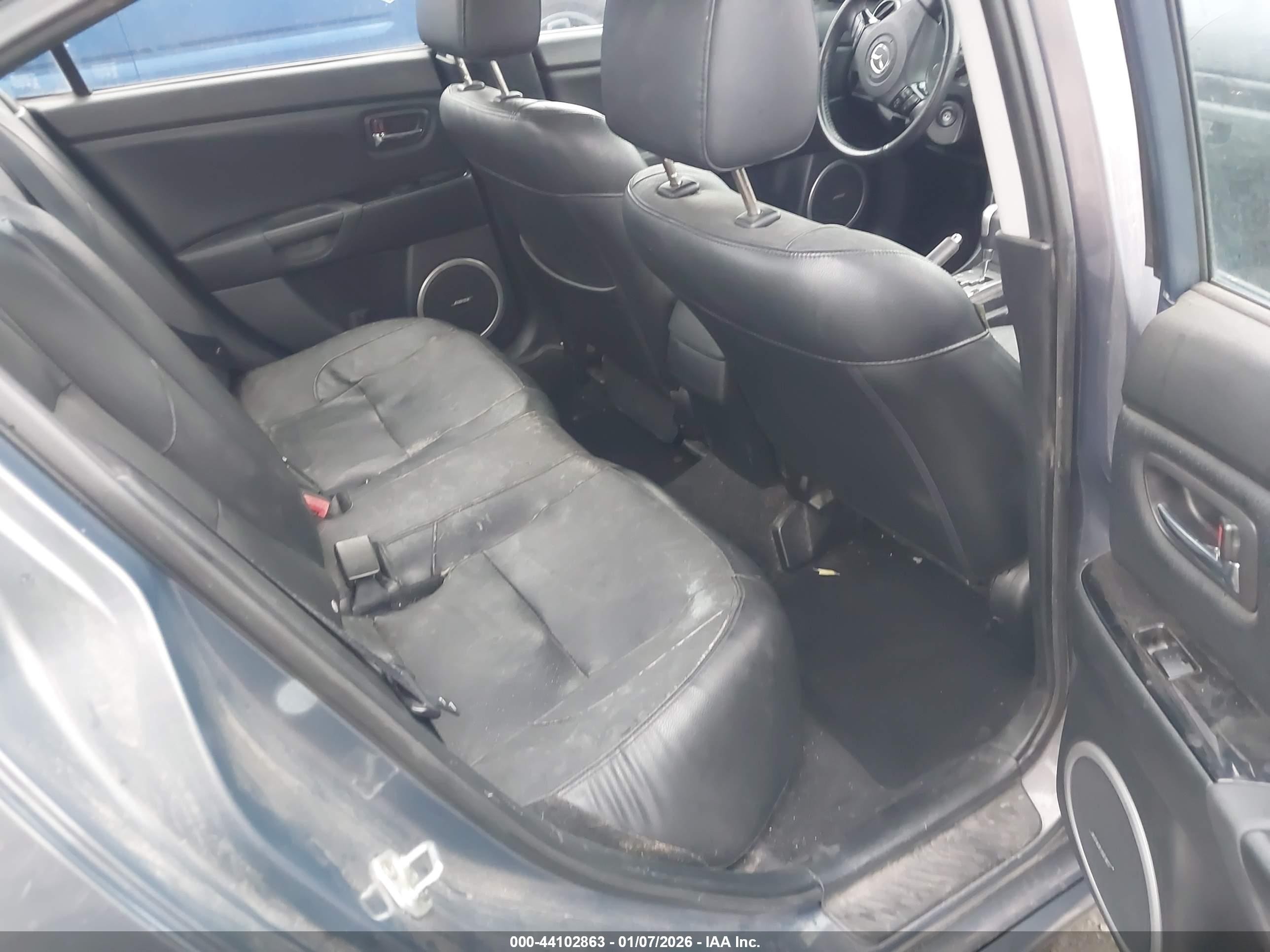 2008 Mazda Mazda3 S Grand Touring Gray vin: JM1BK324X81128272