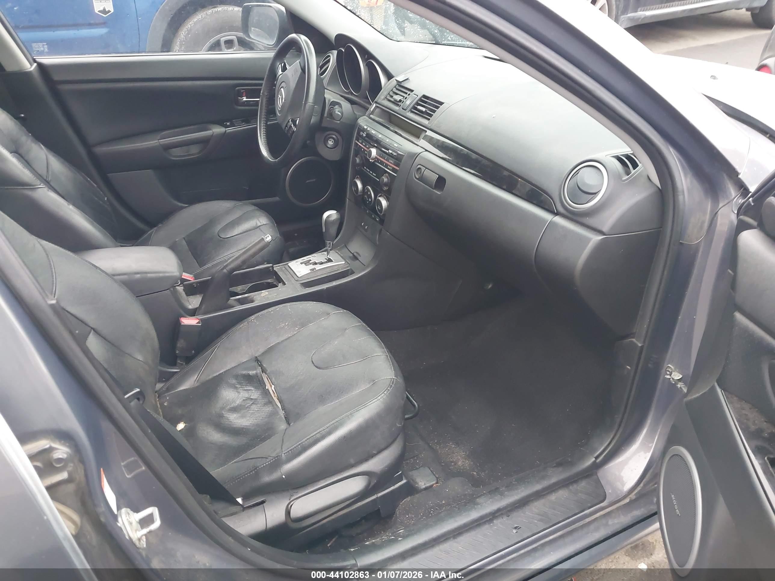 2008 Mazda Mazda3 S Grand Touring Gray vin: JM1BK324X81128272