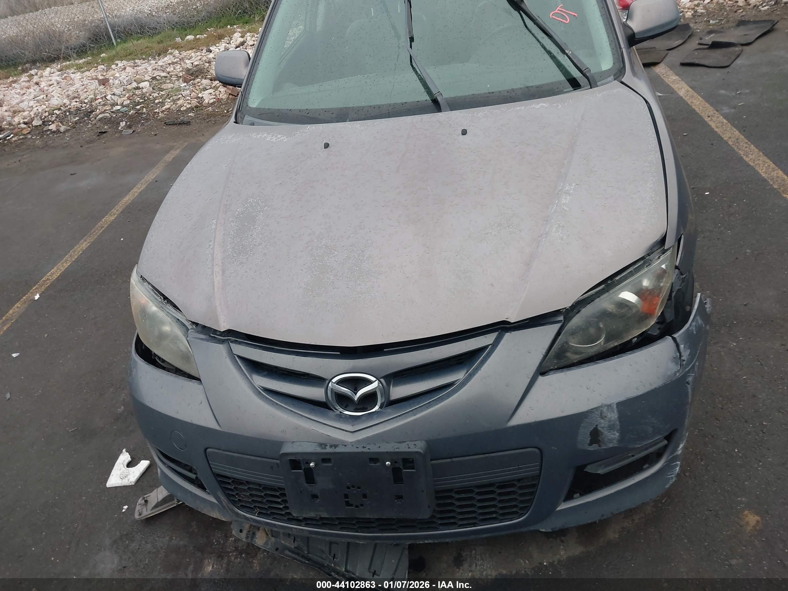 2008 Mazda Mazda3 S Grand Touring Gray vin: JM1BK324X81128272