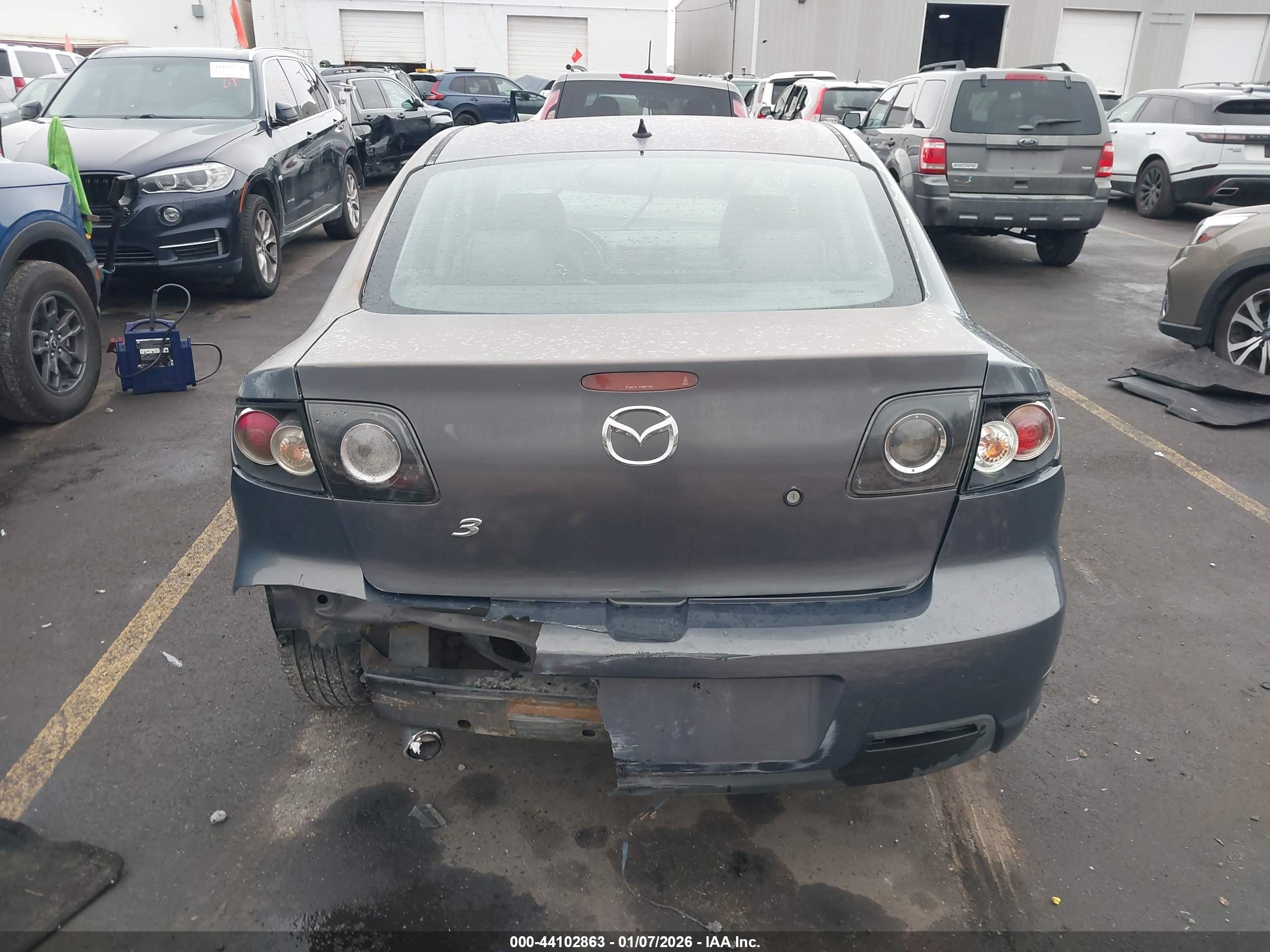 2008 Mazda Mazda3 S Grand Touring Gray vin: JM1BK324X81128272