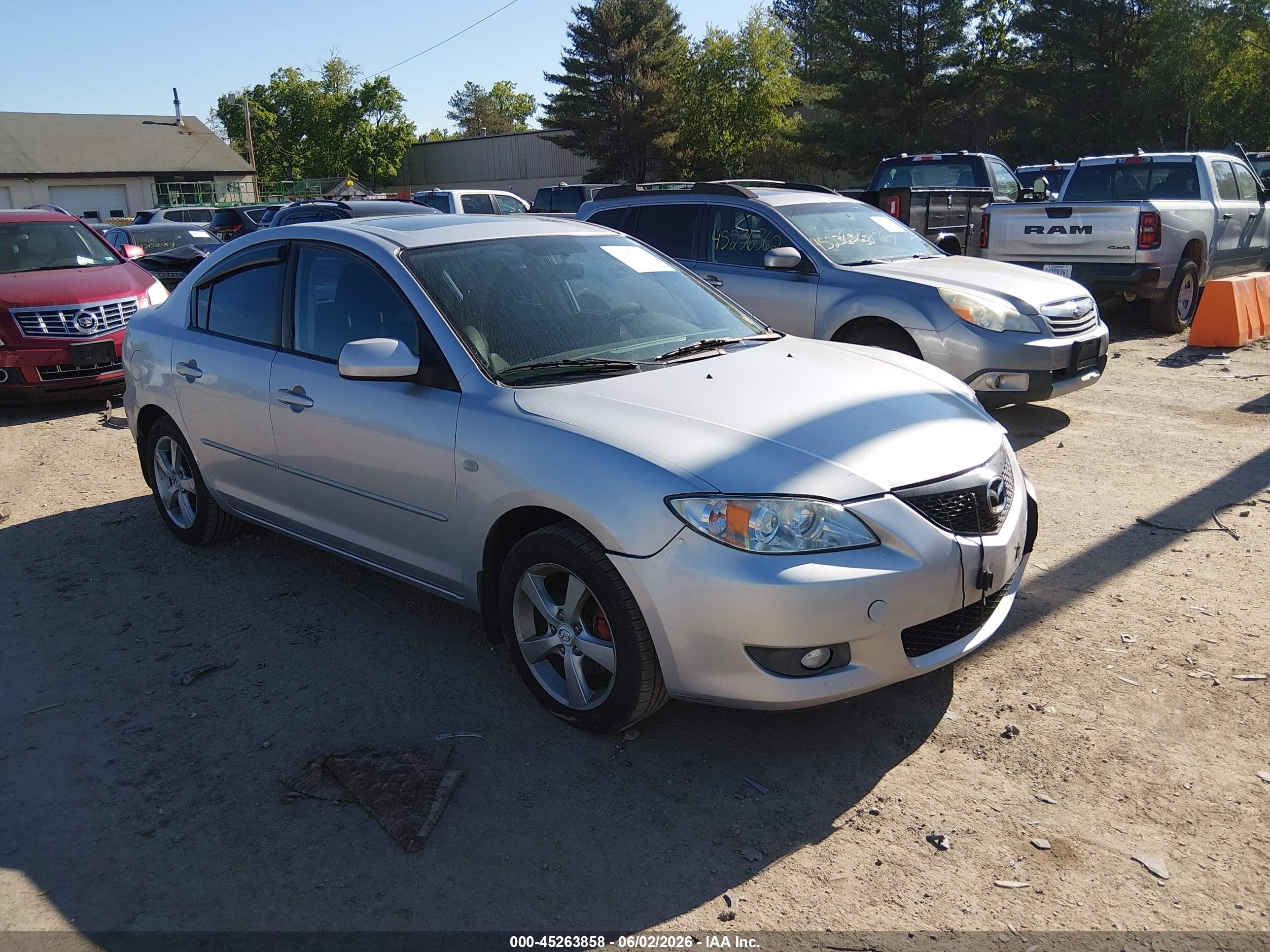 2006 Mazda Mazda3 I Silver vin: JM1BK32F061428451