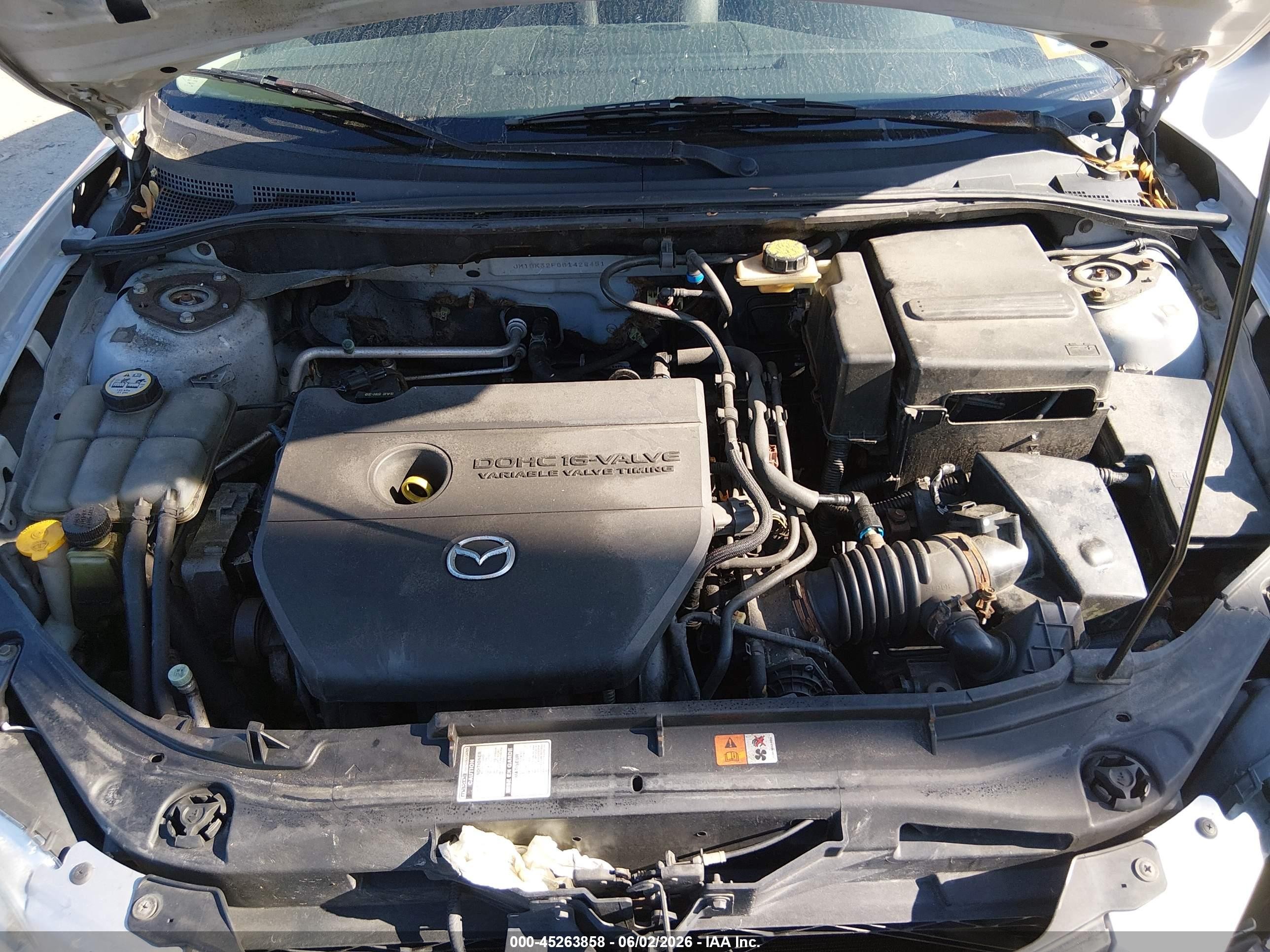 2006 Mazda Mazda3 I Silver vin: JM1BK32F061428451
