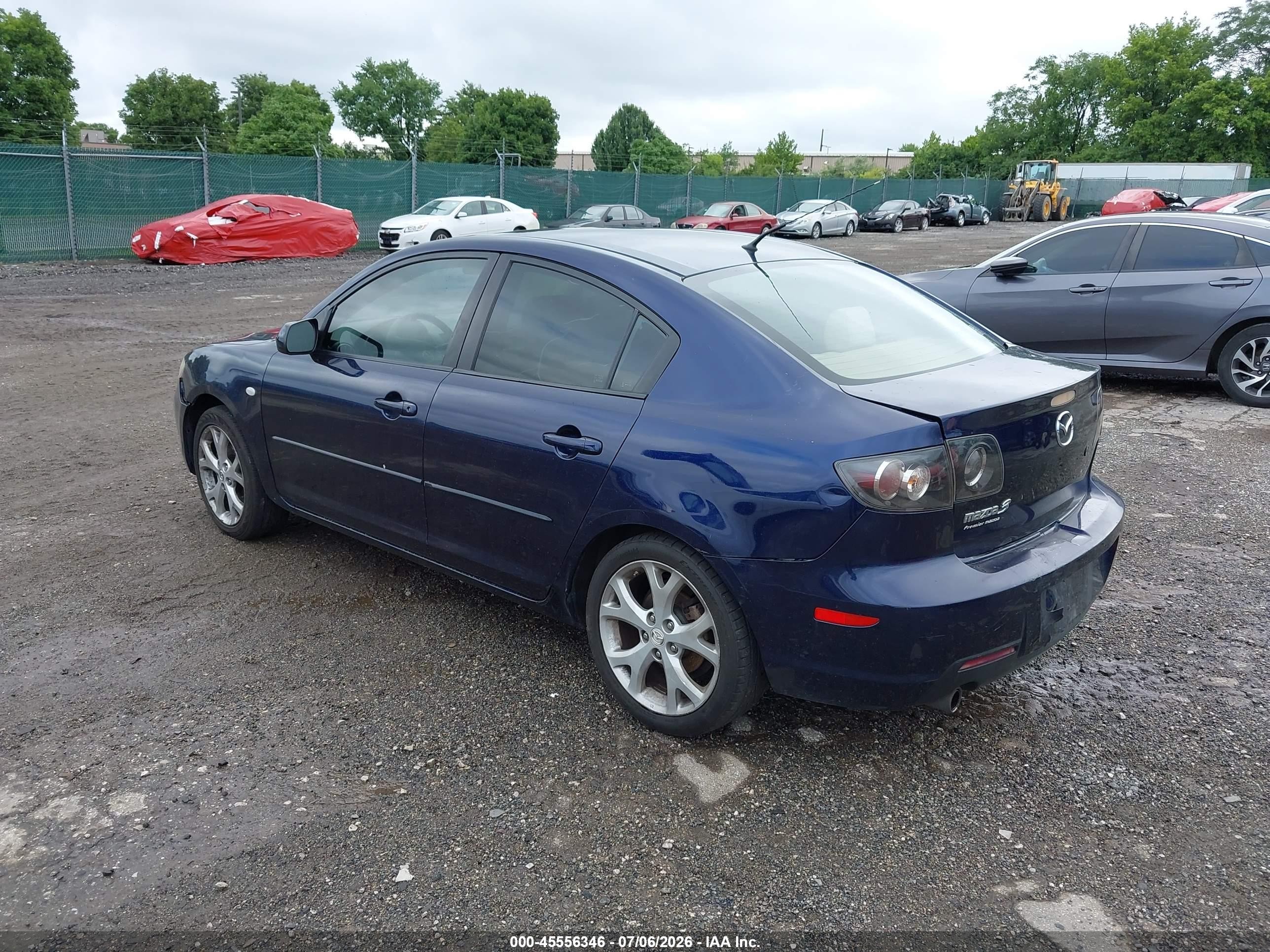 2008 Mazda Mazda3 I Touring Value Blue vin: JM1BK32F081113166
