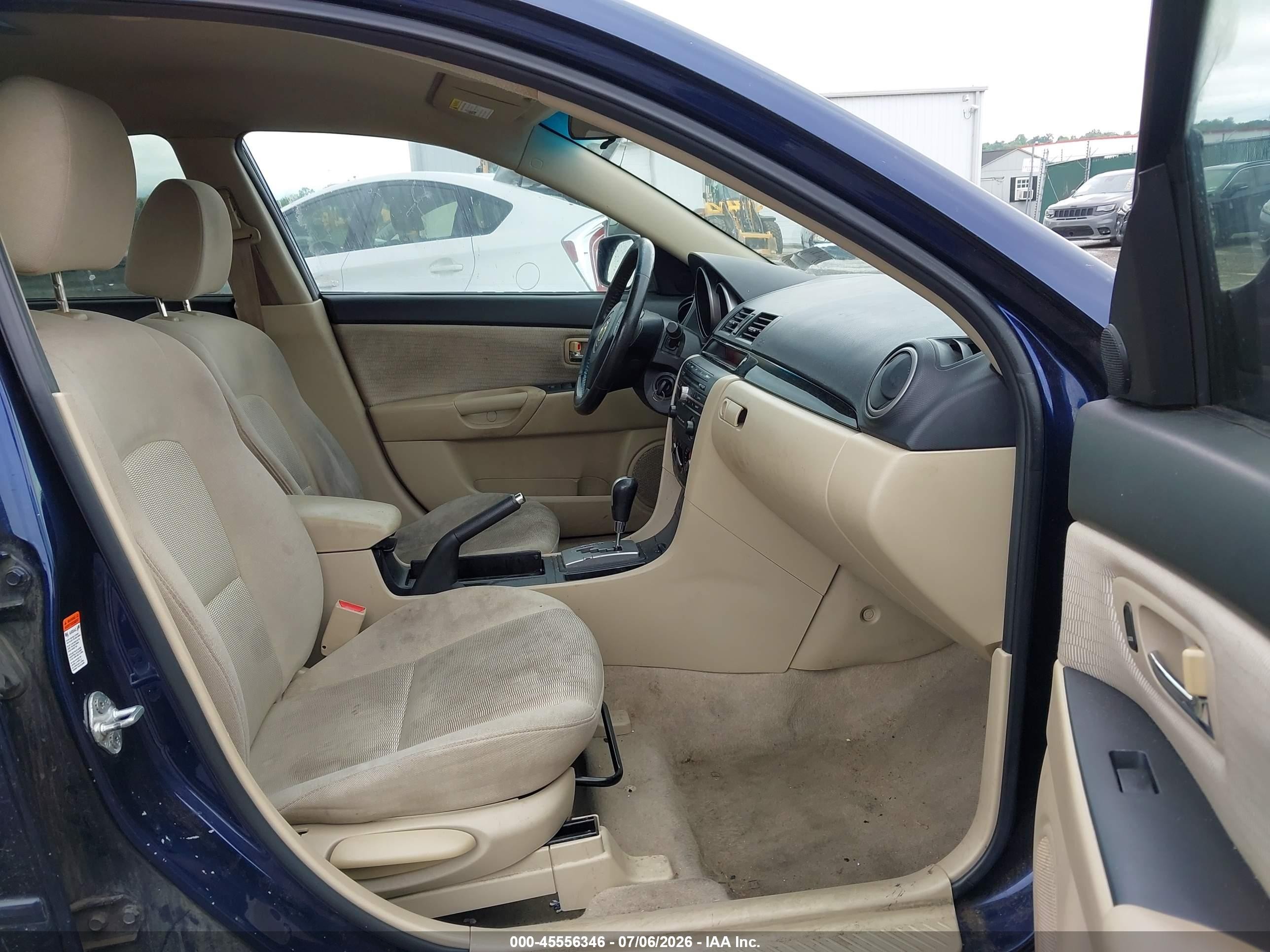2008 Mazda Mazda3 I Touring Value Blue vin: JM1BK32F081113166
